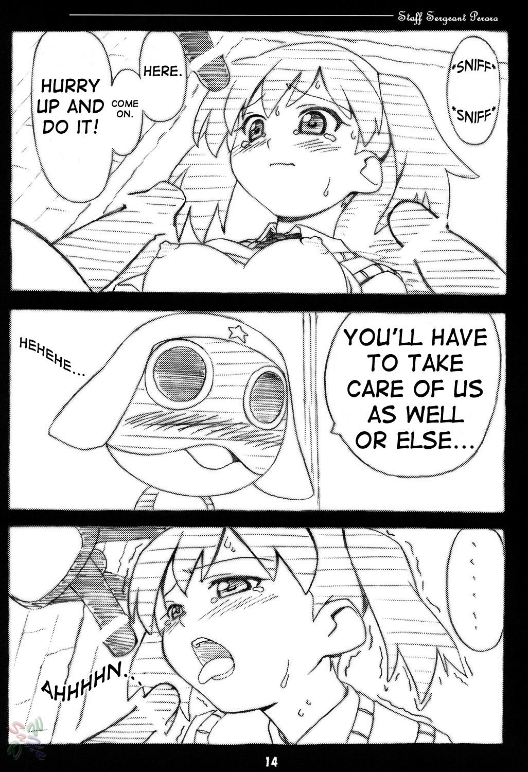 (C67) [Pag-Pag-Magu (Kuuchuu Yousai)] Peroro Gunsou (Keroro Gunsou) [English] [SaHa] page 14 full