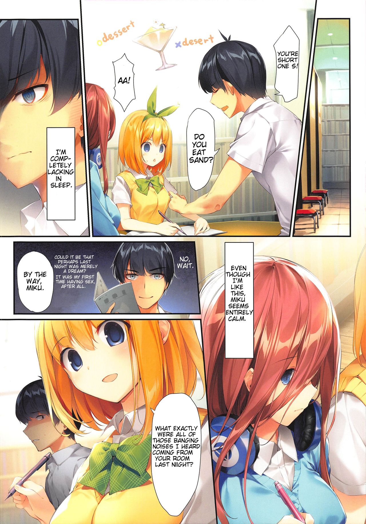 (CT35) [KAROMIX (karory)] Miku ga Kisei Jijitsu o Tsukuru Hon | A Book that Makes Miku a Pre-Established Fact (Gotoubun no Hanayome) [English] [sou] page 15 full