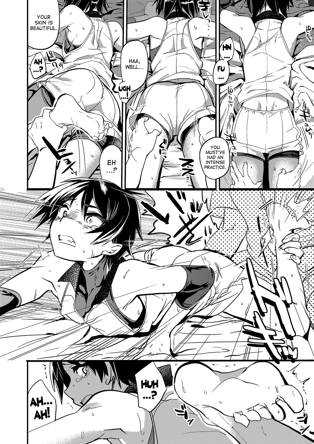 (C85) [Mine Noujou (Mine Mura)] Nakimushi Buchou Make nai de ~Hentai Seikotsu vs. Volleyball Buchou~ [English] {desudesu} page 9 full