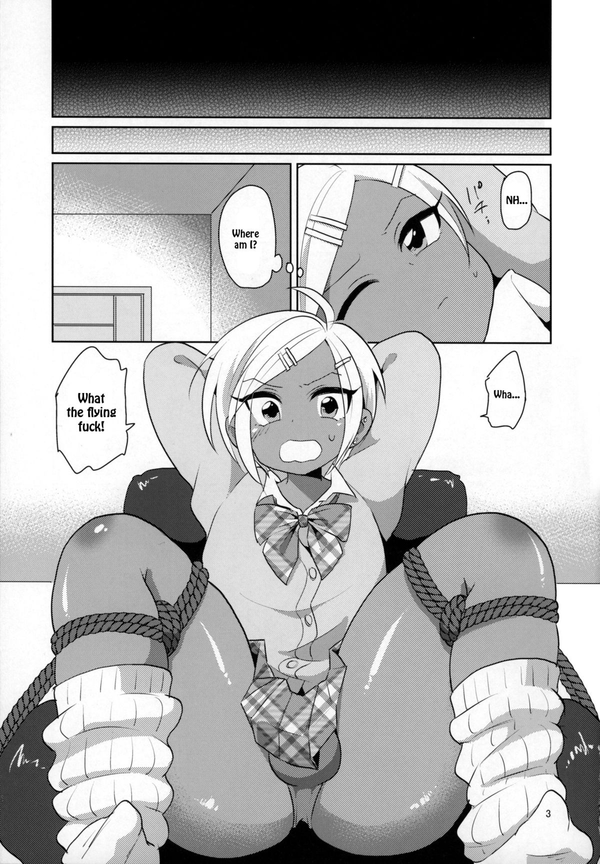 (COMITIA112) [DryR (Urakuso)] Namaiki Gal Danshi. | Cheeky Gyaru-boy. [English] [TSHH] page 4 full