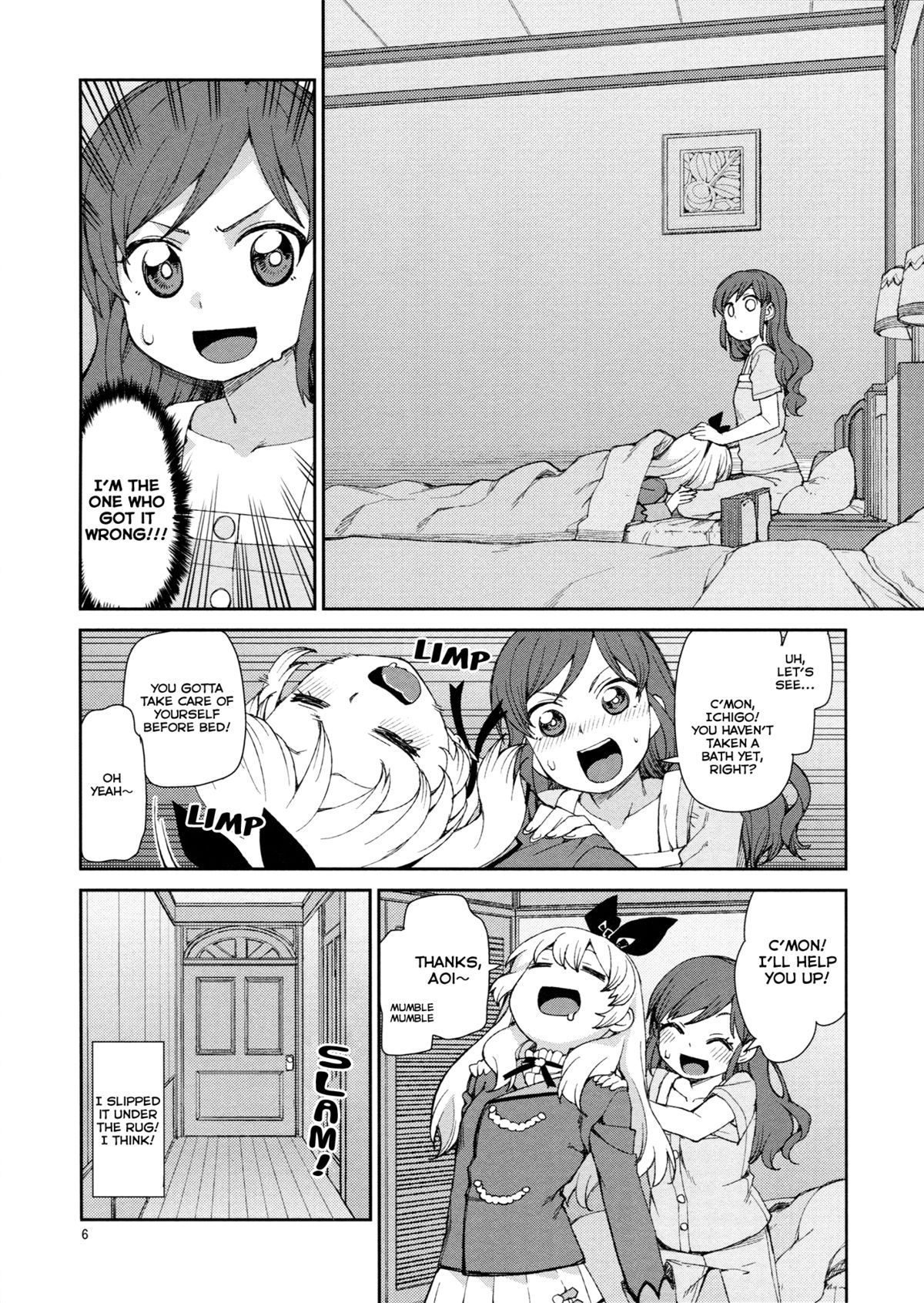 (DokkiDoki Live PART 7) [Jikomanzoku (Akitsuki Itsuki)] Nerenai Futari | The Restless Couple (Aikatsu!) [English] [Lazy Lily] page 7 full