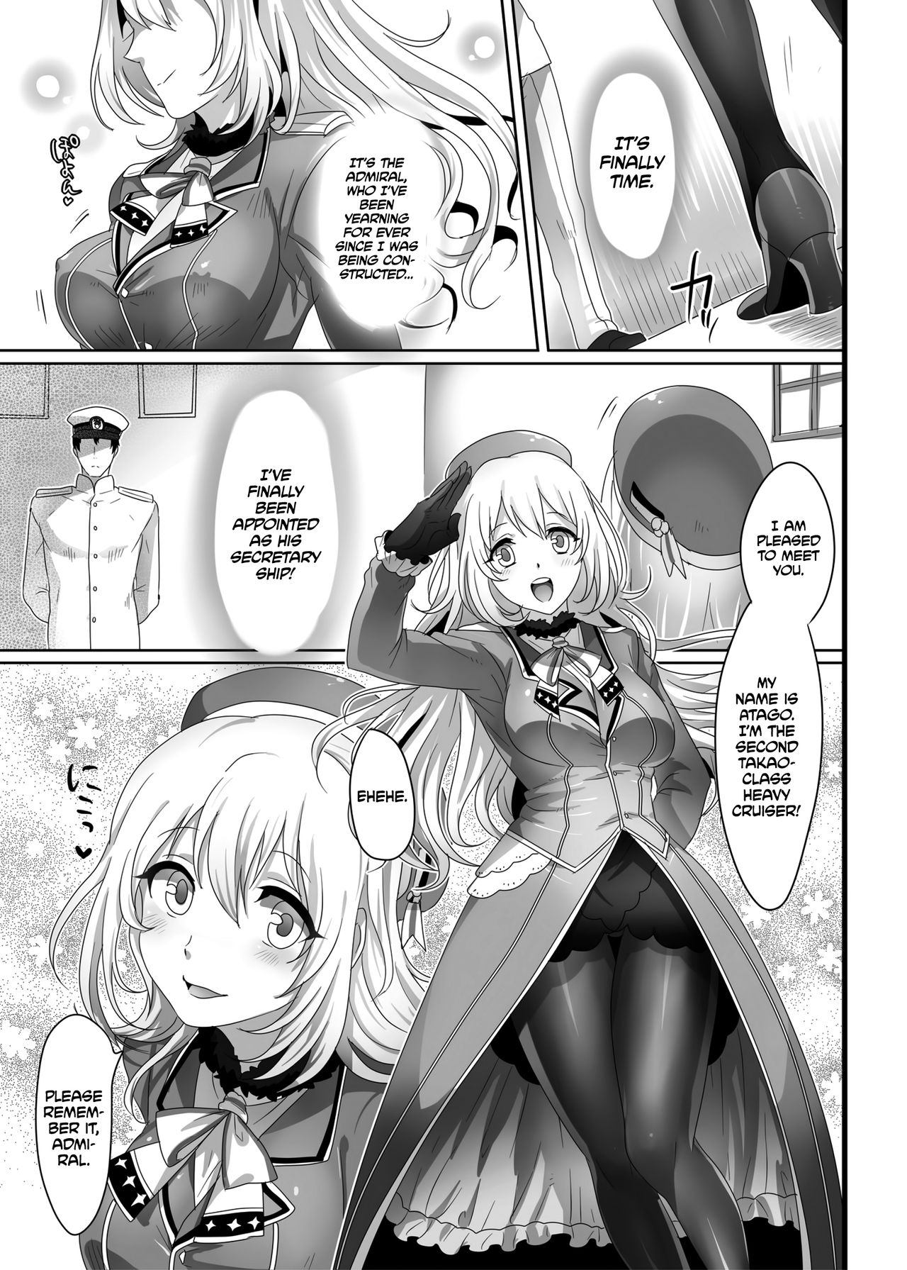 (C85) [Mochimochi Carnevale (Ikezaki Misa)] Hajimete no Atago | Atago's First Time (Kantai Collection -KanColle-) [English] =TLL + mrwayne= page 2 full