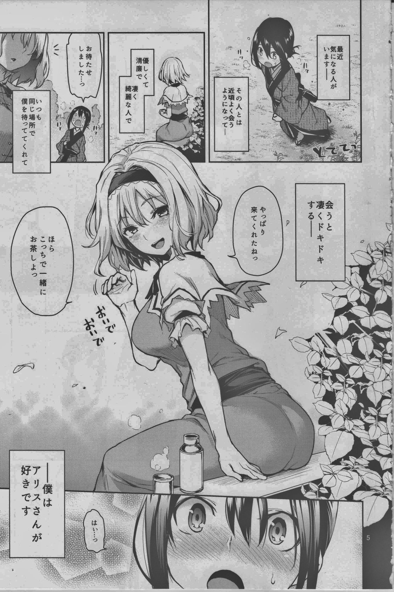 (C91) [Anmitsuyomogitei (Michiking)] Karakai Jouzu no Alice-san! (Touhou Project) page 2 full