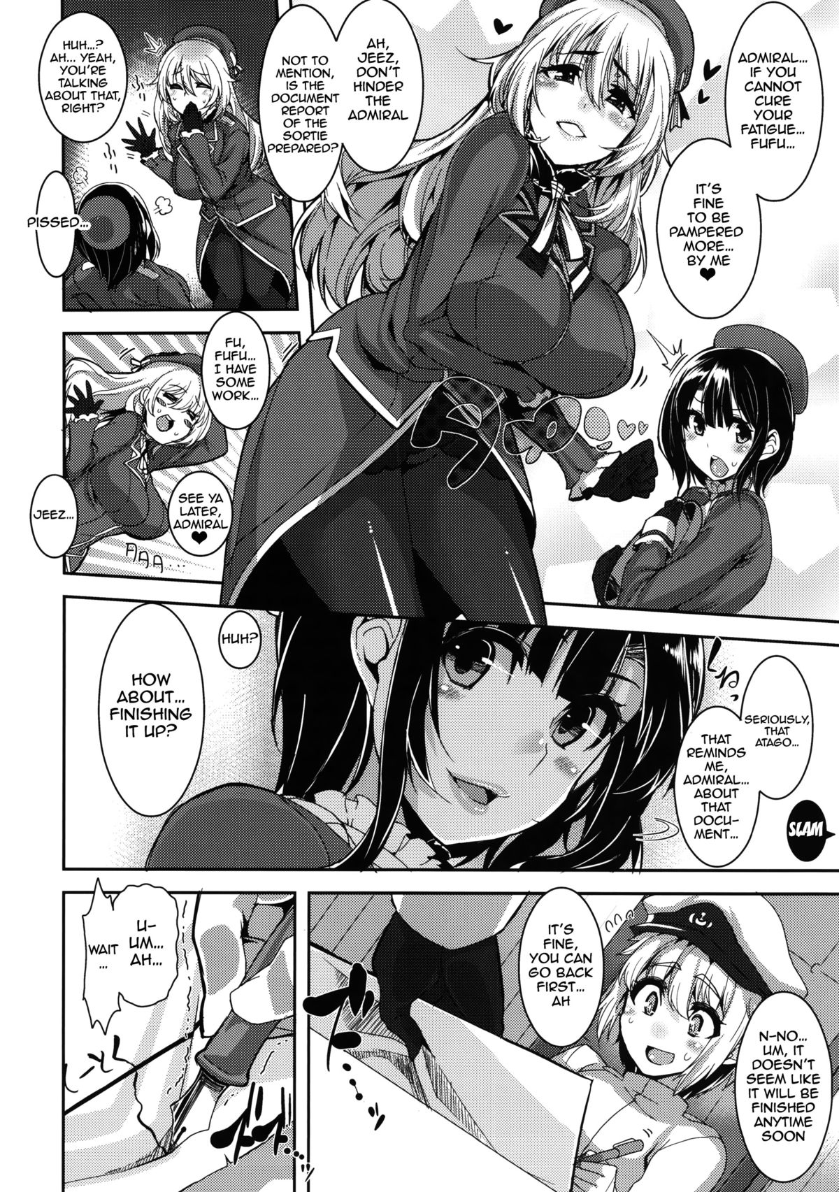(C87) [HBO (Henkuma)] Chicchai Teitoku to Takao-san to Atago-san | Tiny Admiral, Takao-san, and Atago-san (Kantai Collection -KanColle-) [English] [doujin-moe.us] page 5 full