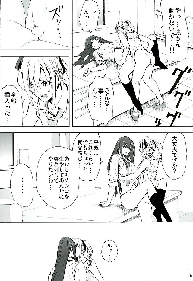 (GirlsLoveFestival 16) [Tsukumogumi (Nobita)] Rin to Ranko no Ichiban Nagai Yoru (THE IDOLM@STER CINDERELLA GIRLS) page 9 full