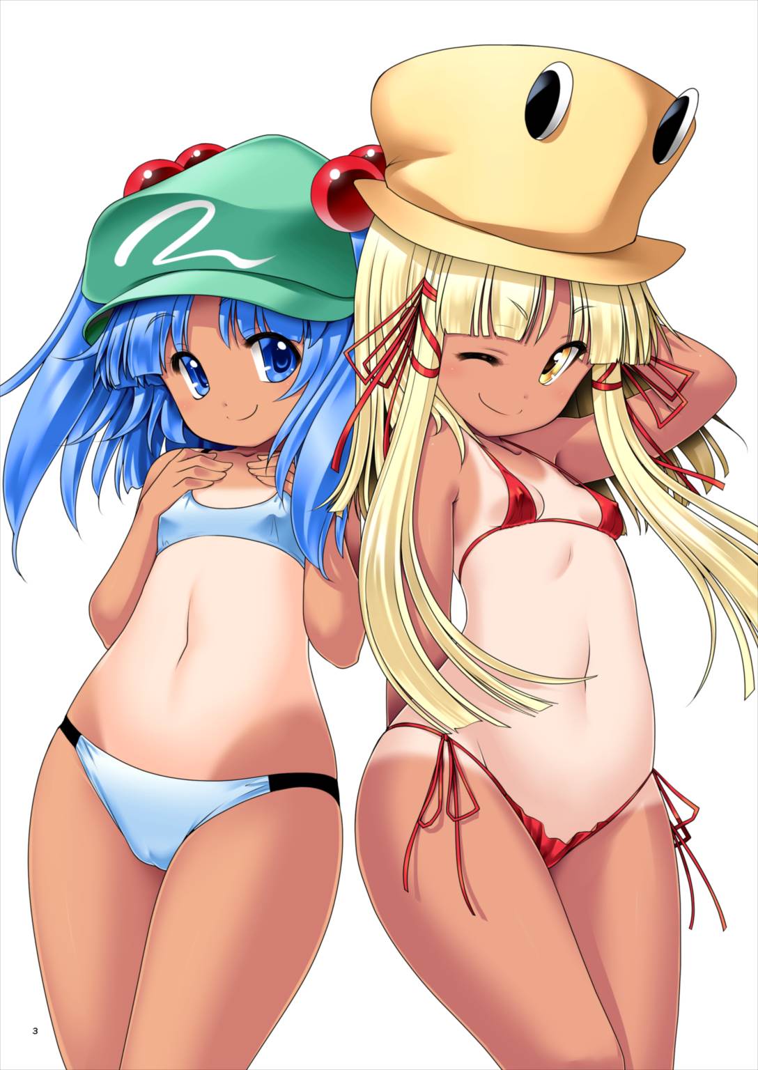 (Shuuki Reitaisai 4) [Yosutebito na Mangakaki (Tomoki Tomonori)] Hiyake Hada no Loli Domo (Touhou Project) page 2 full