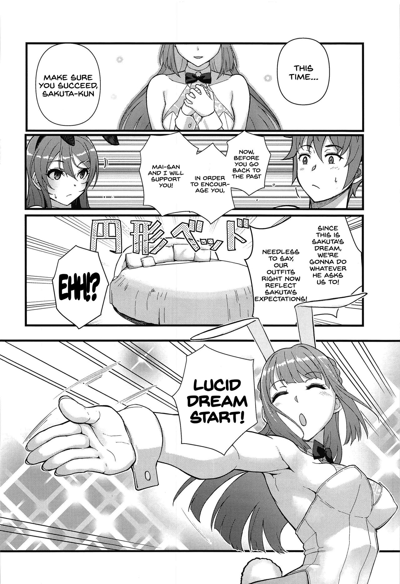 (C97) [Kayoudou (Matsuka)] Lucid Dream (Seishun Buta Yarou wa Bunny Girl Senpai no Yume o Minai) [English] [SDTLs] [Decensored] page 9 full