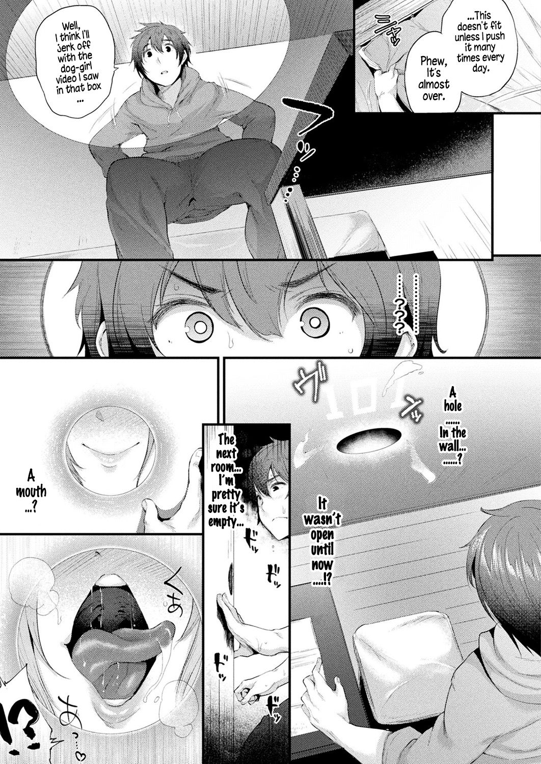 [Oohira Sunset] Kabeanatsuki Juukyo e Youkoso | Welcome to the Residence with Glory Holes (COMIC Unreal 2019-02 Vol. 77) [English] [Hellsin] [Digital] page 3 full