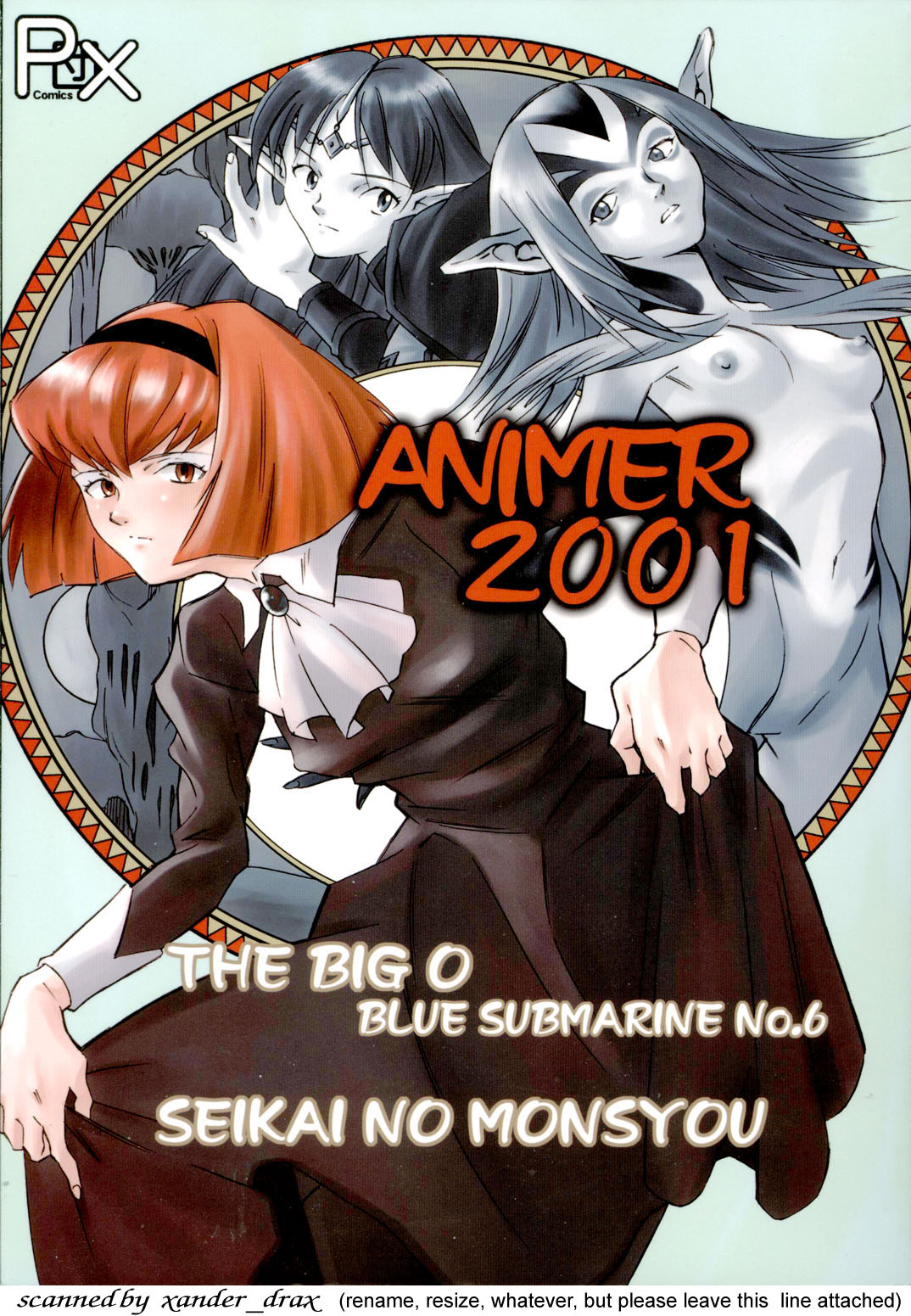 (C58) [PX-Dan Nihon Shibu (Honda Kurio)] Animer 2001 (Big O, Blue Submarine No. 6, Crest of the Stars) page 1 full