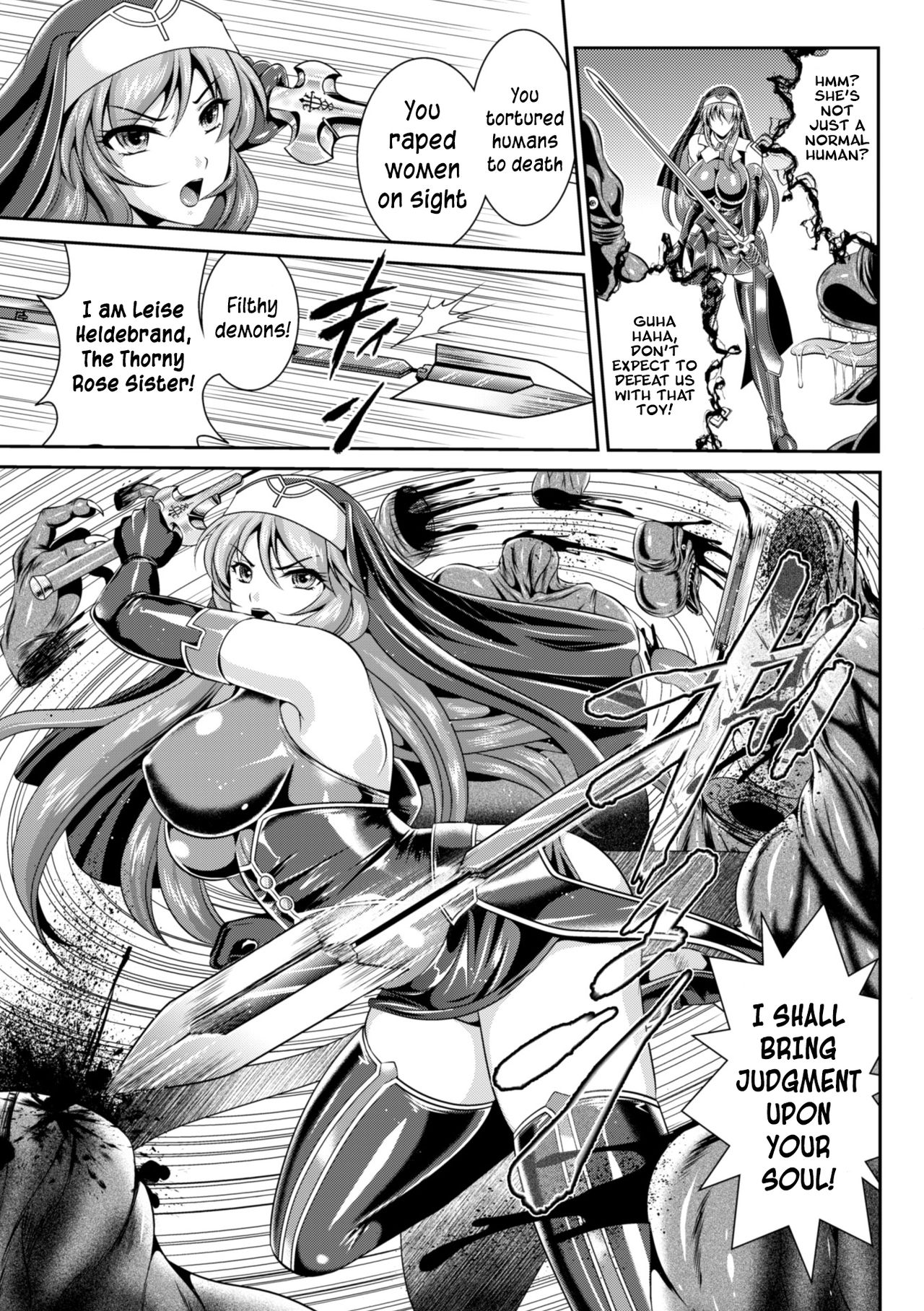 [Rindou, Kusunoki Rin] Nengoku no Liese Inzai no Shukumei | Liese’s destiny: Punishment Of Lust On The Slime Prison Ch. 1-4 [English] [Digital] [CoC] [Ongoing] page 8 full