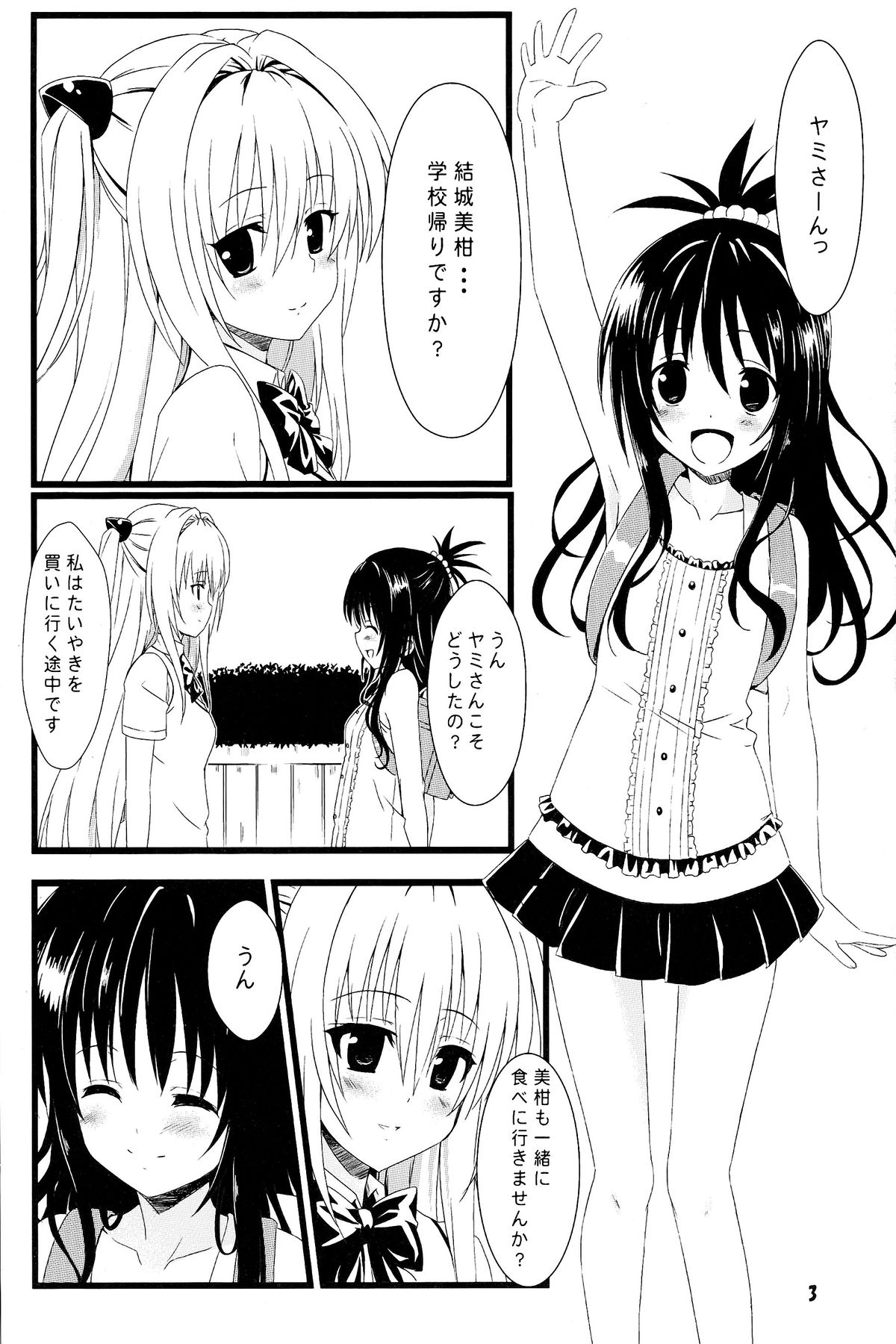 (C83) [Kaminari-neko (Eitarou)] Yami no Yami. (To LOVE-Ru) page 3 full