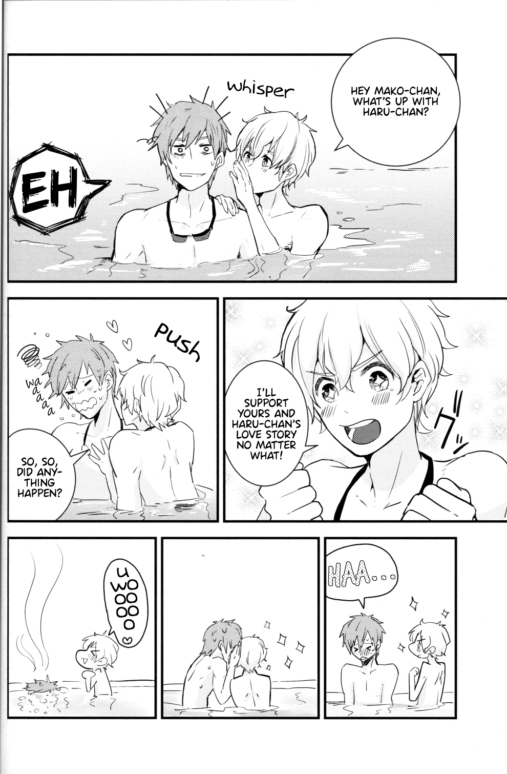 (Renai Jiyuugata! entry2) [Kokon no Kaze (raipanda)] Under Water Speaker (Free!) [English] page 17 full