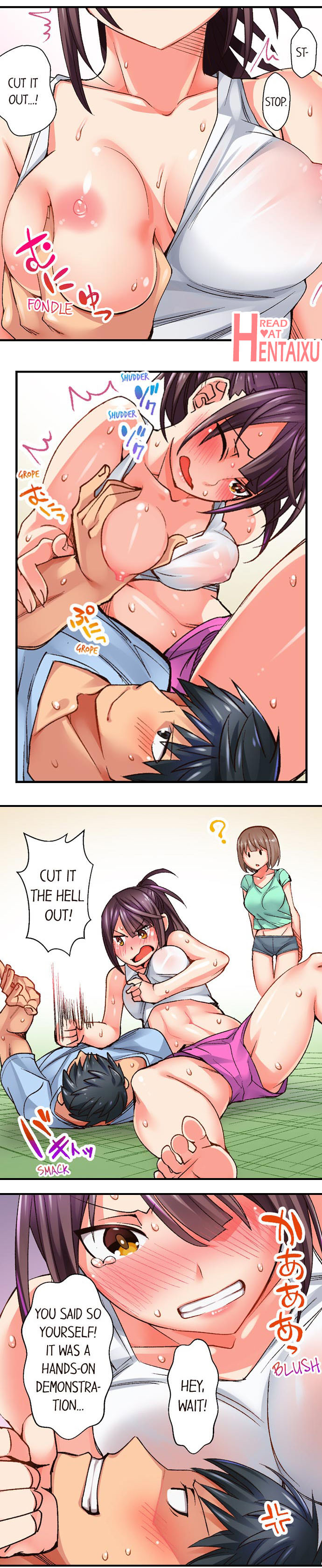 [Rairu Tobaru] You Cum, You Lose! Wrestling with a Pervert Ch.3/? [English] [Hentai Universe] page 13 full