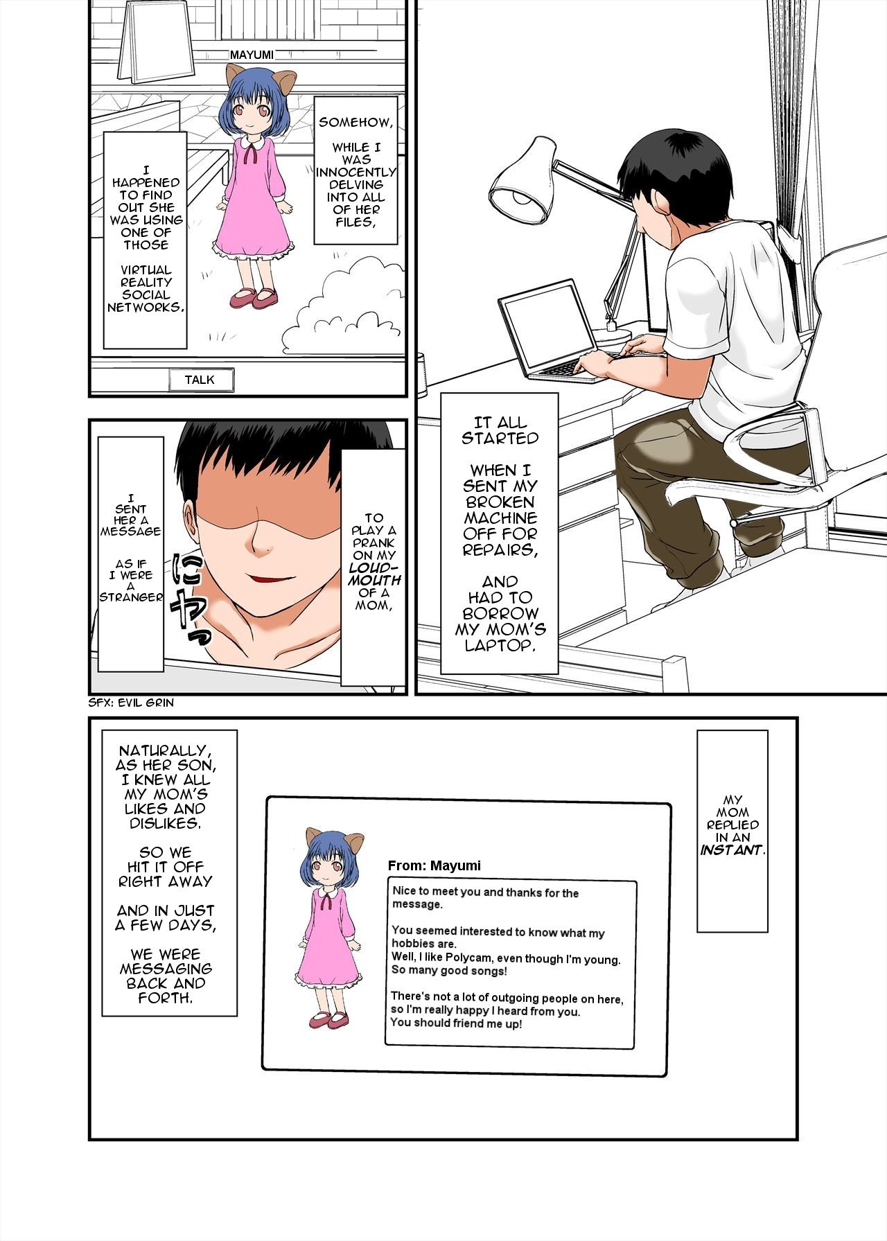 [Hoyoyodou] Kaa-san no Yowami o Nigitte SEX Shiyou to Shitara Mechakucha Inran datta | I Was Crazy Horny, So I Exploited My Mom's Sexual Frustration [English] [incogna777] page 2 full