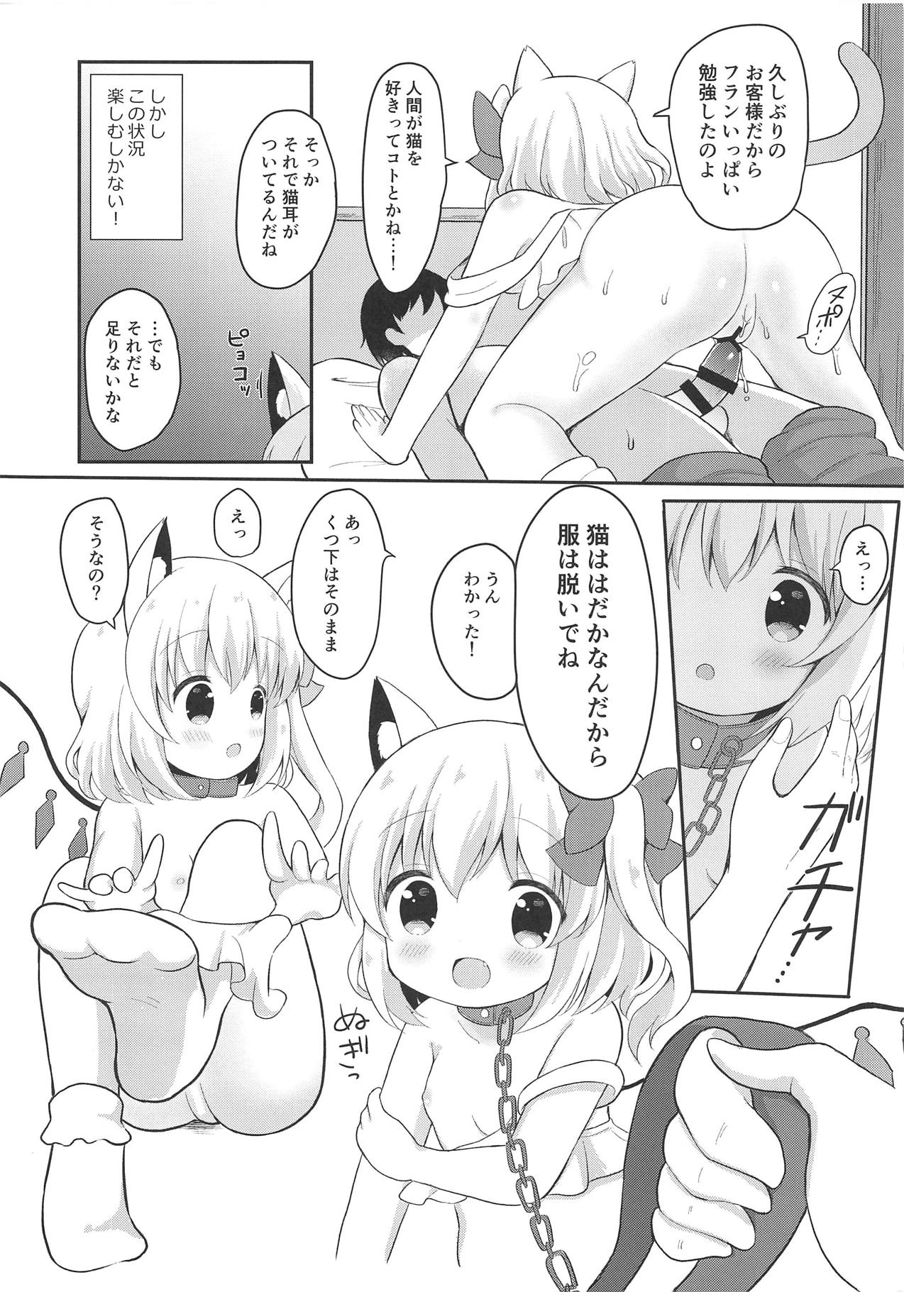 (Mimiket 40) [White Lolita (Chatsune, Iris)] Neko Flan-chan to Yoru no Osanpo (Touhou Project) page 3 full