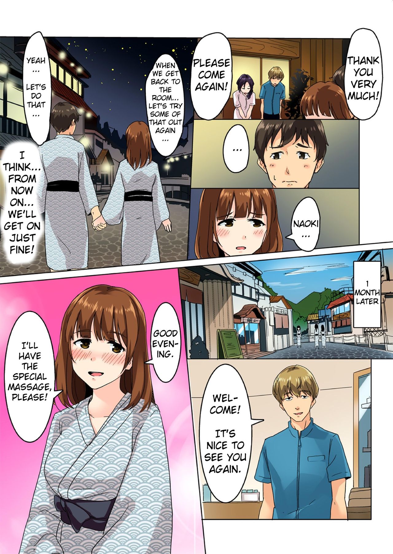 [Wakamatsu] Kareshi no Tonari de Icchatta!? Onsen Ryokan no Netorare Massage! [Full Color] [English] [Erozbischof] page 49 full