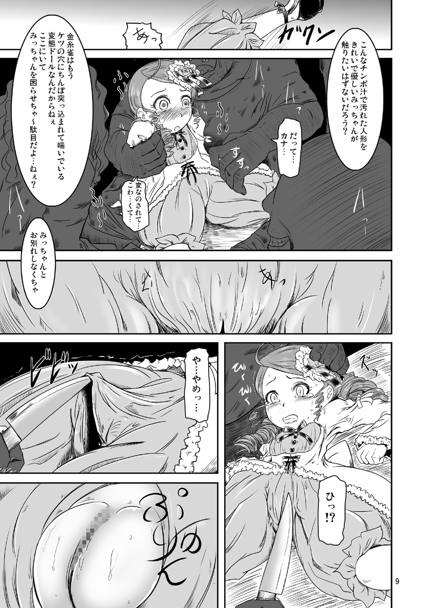 (C74) [HellDevice (nalvas)] Midarade fuketsuna mesu no nioi (Rozen Maiden) page 10 full