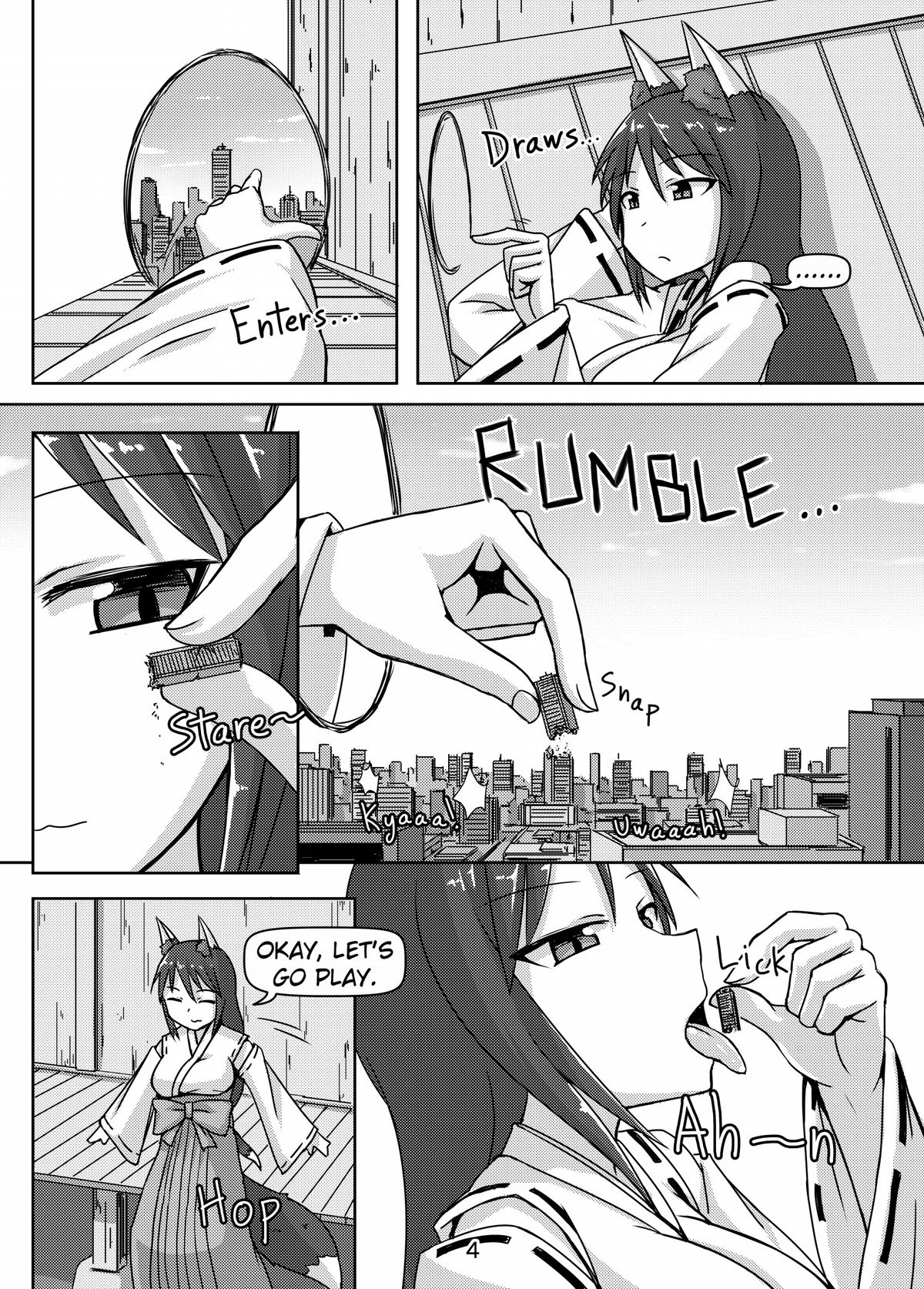 [Ochikonium (Terada Ochiko)] Kyogitsune no Taikutsu [English] [Digital] page 4 full