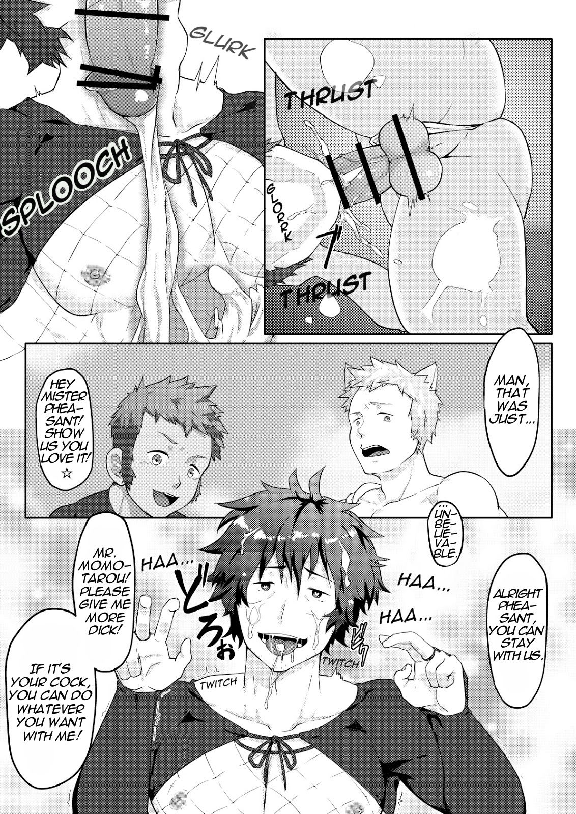 [PULIN Nabe (kakenari)] Otogibanashi Momotarou [English] page 20 full