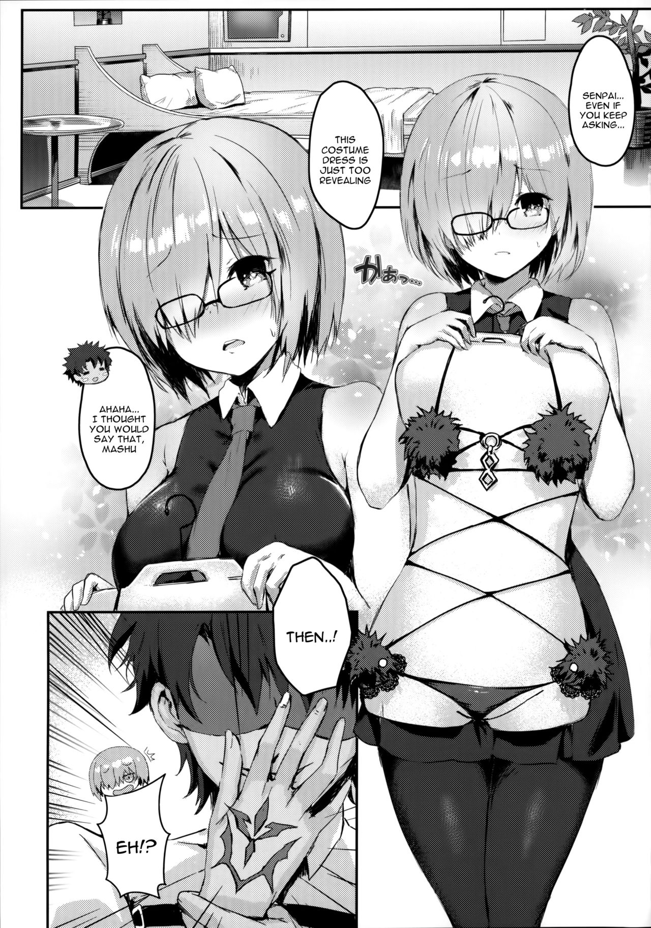 (C92) [Kanden Shoujo Chuuihou (Mafuyu)] Hentai Senpai to Yajuu Kouhai (Fate/Grand Order) [English] [constantly] page 4 full