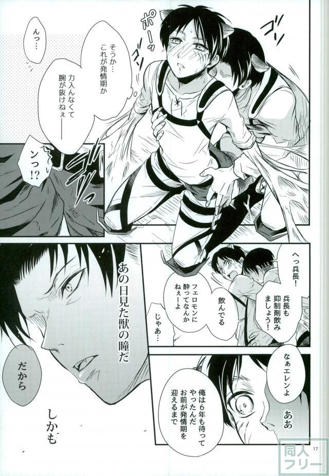 (C87) [Maclona (Maclo)] Omegaverse Wolf (Shingeki no Kyojin) page 14 full