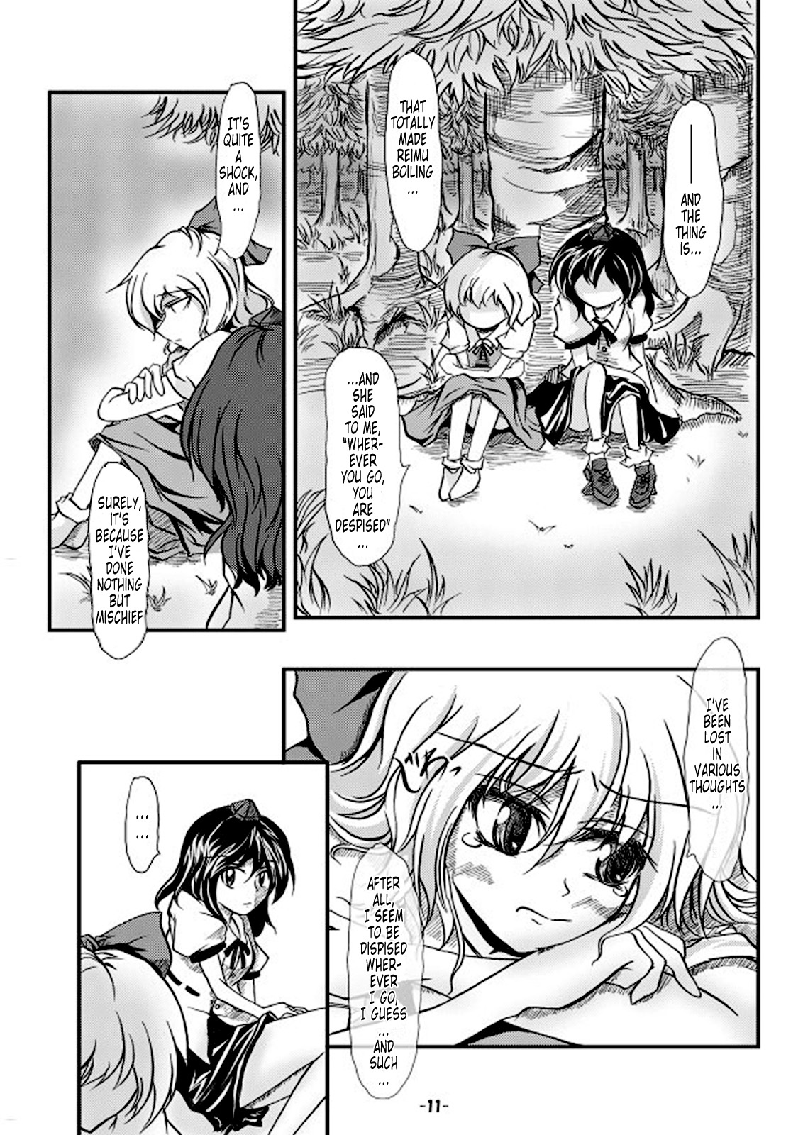 (Kouroumu 2) [Omchiken (Kubayashi Takai)] Dokidoki Aya x Chiru (Touhou Project) [English] [Tonigobe] page 10 full