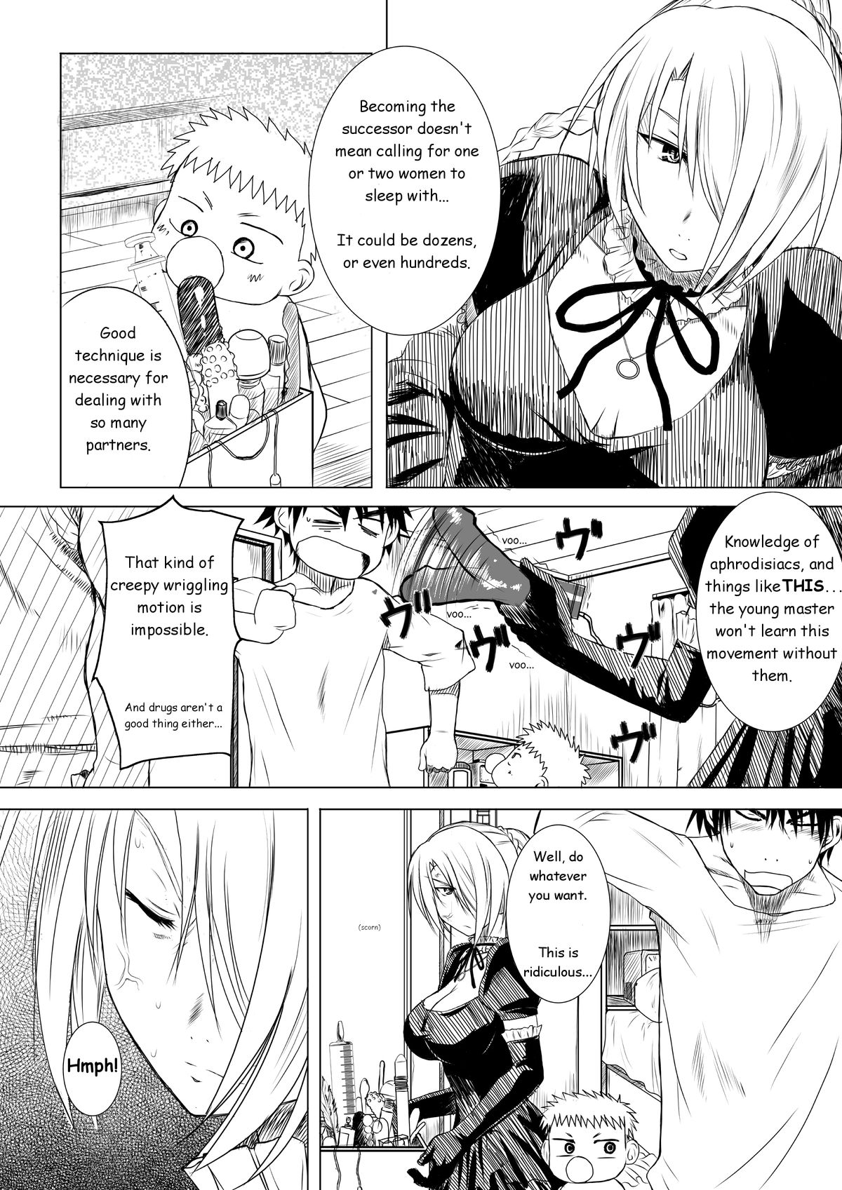 [Ditadabanoshi] Hilda-san's Sex Ed. for Good Little Boys (BEELZEBUB) [English] page 4 full