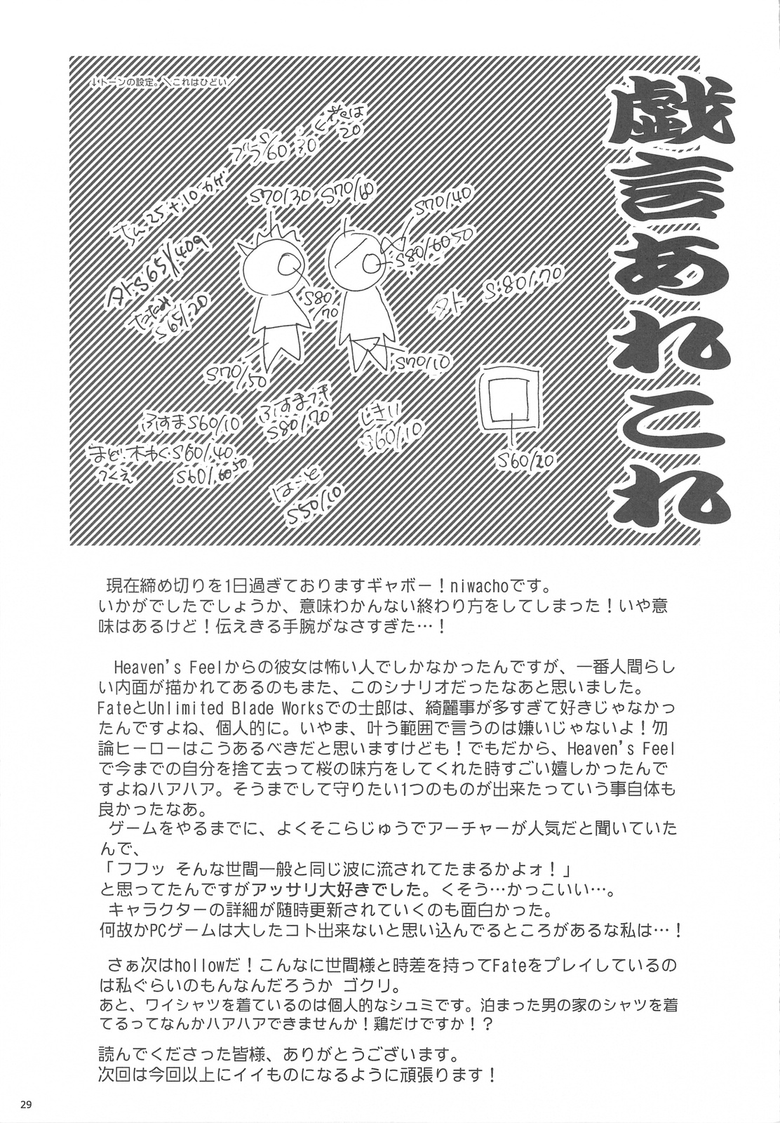 (C77) [TRIP SPIDER (niwacho)] Hitohira (Fate/stay night) page 29 full