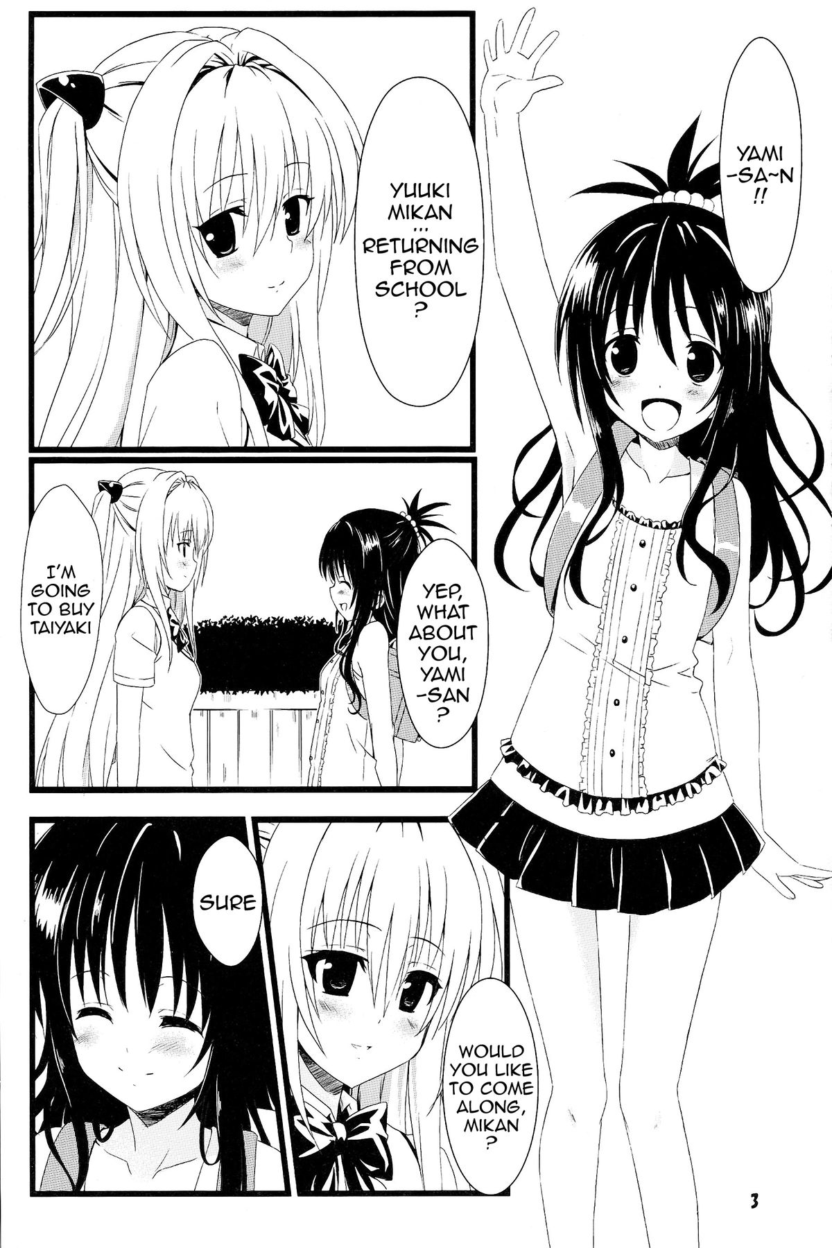 (C83) [Kaminari-neko (Eitarou)] Yami no Yami. | Yami's Darkness (To LOVE-Ru) [English] {doujin-moe.us} page 2 full