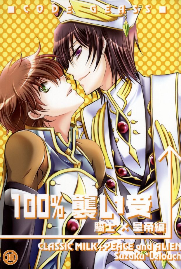 [CLASSIC MILK, PEACE and ALIEN (Asaoka Natsuki, Tonase Fuki)] 100% Osoi Uke -Kishi x Koutei Hen- (CODE GEASS: Lelouch of the Rebellion) page 1 full