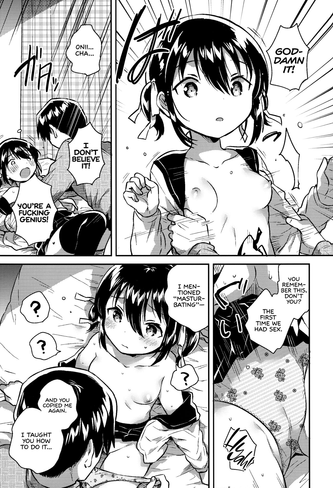 (SC2019 Spring) [squeezecandyheaven (Ichihaya)] Imouto wa Kakezan ga Dekiru | My Sister Can Multiply [English] =The Lost Light= page 14 full