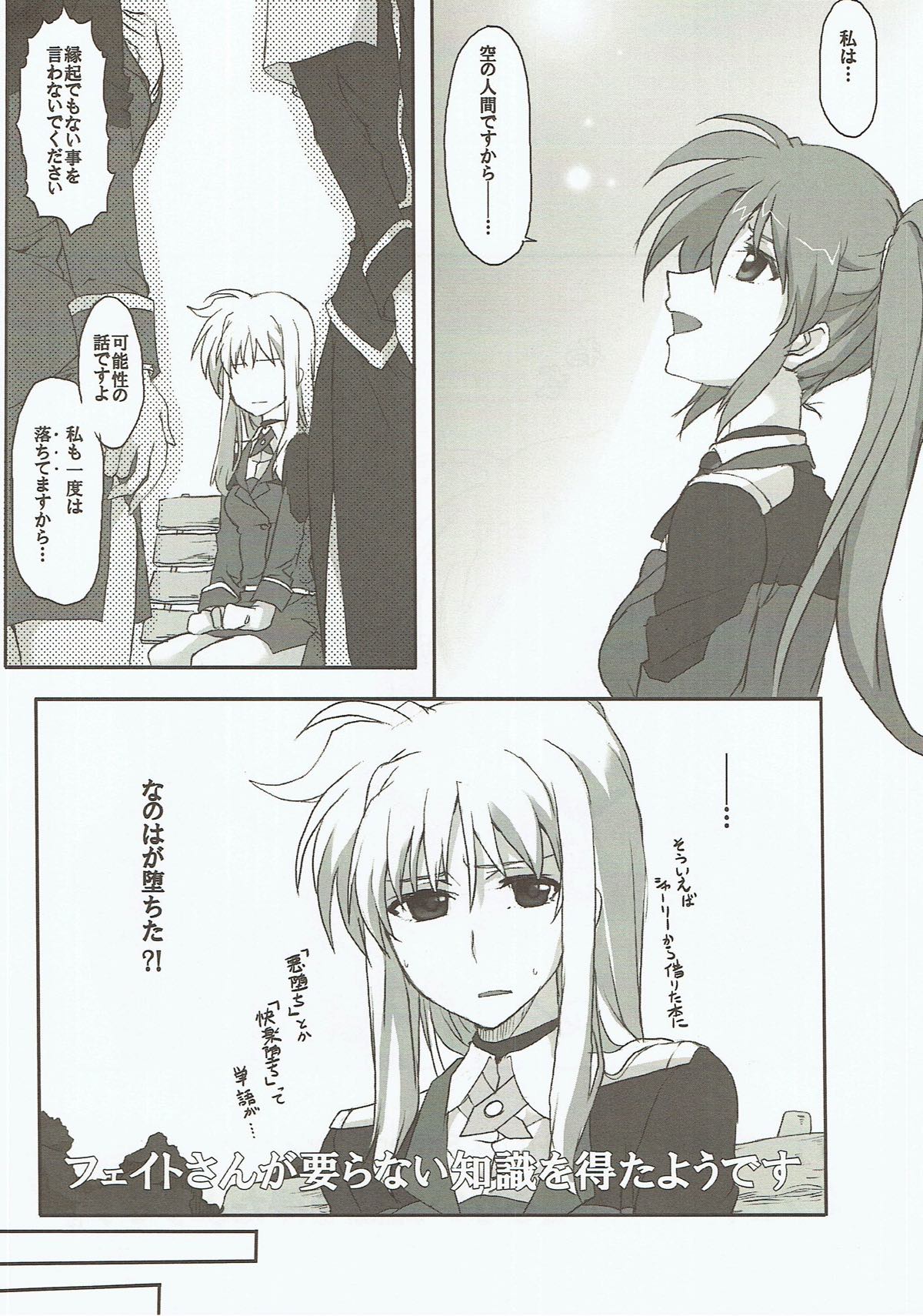 (C91) [STROLL IN THE WOODS !! (ELF)] Fate-san ga Iranai Chishiki o Eta you desu (Mahou Shoujo Lyrical Nanoha) page 3 full