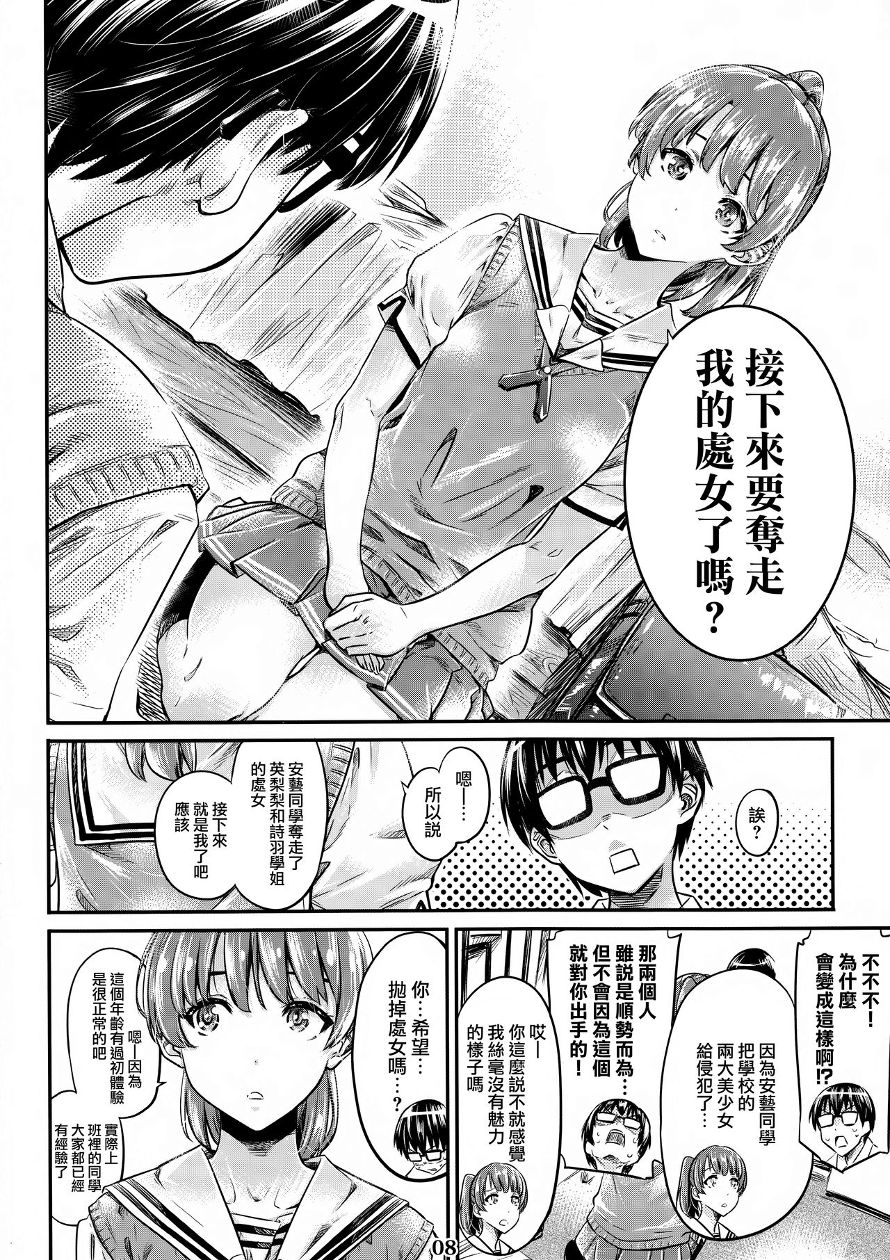 (COMIC1☆13) [MARUTA Production (MARUTA)] Saenai Heroine Series Vol. 3 Saenai Main Heroine no Aisikata (Saenai Heroine no Sodatekata) [Chinese] [無毒漢化組] page 8 full