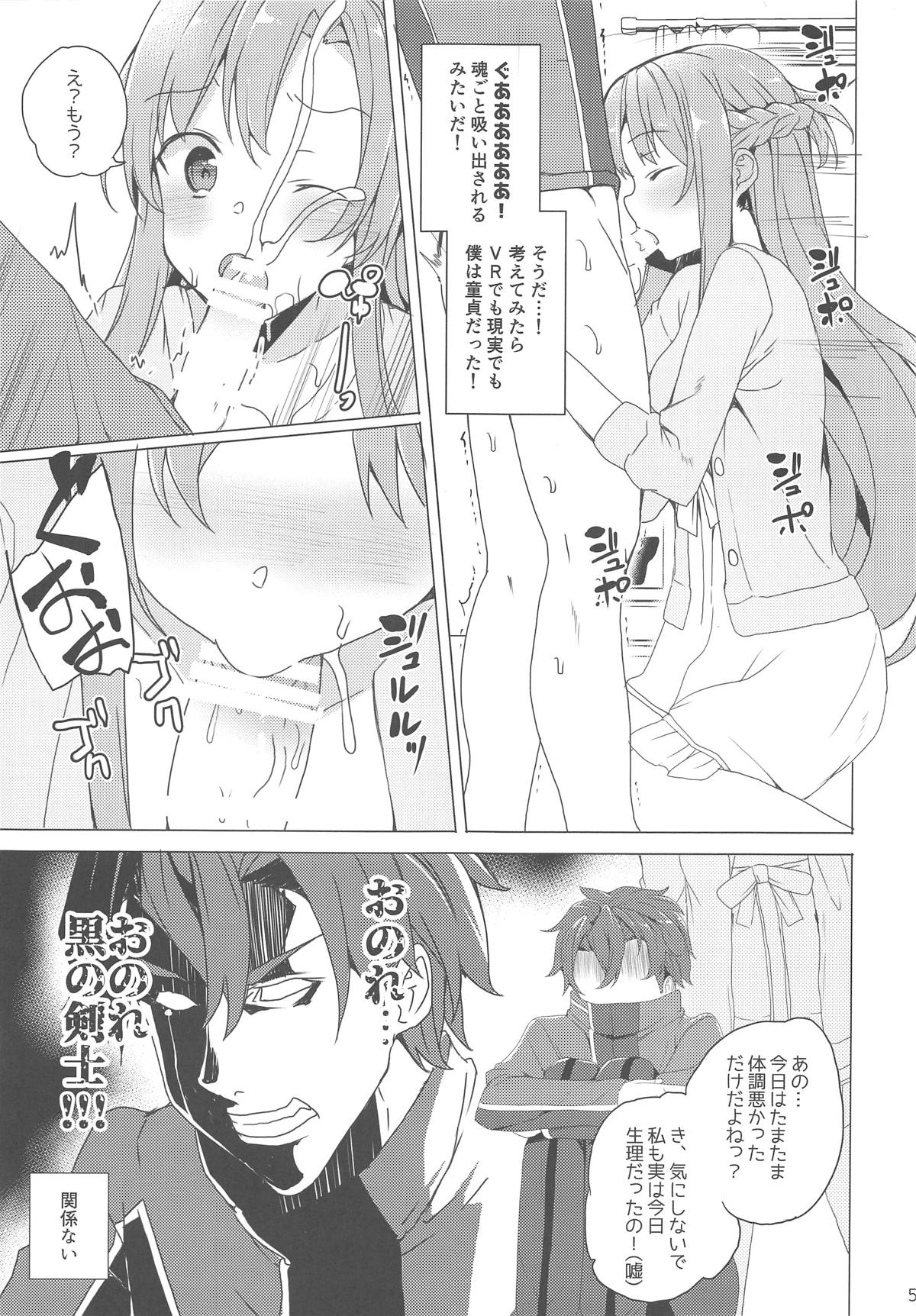 [Waffle Doumeiken (Tanaka Decilitre)] Asuna-san o Ordinal Scale de Sennou Shi Koibito Doushi ni Natta Otoko Yatsu no Na wa EIJI (Sword Art Online) page 4 full