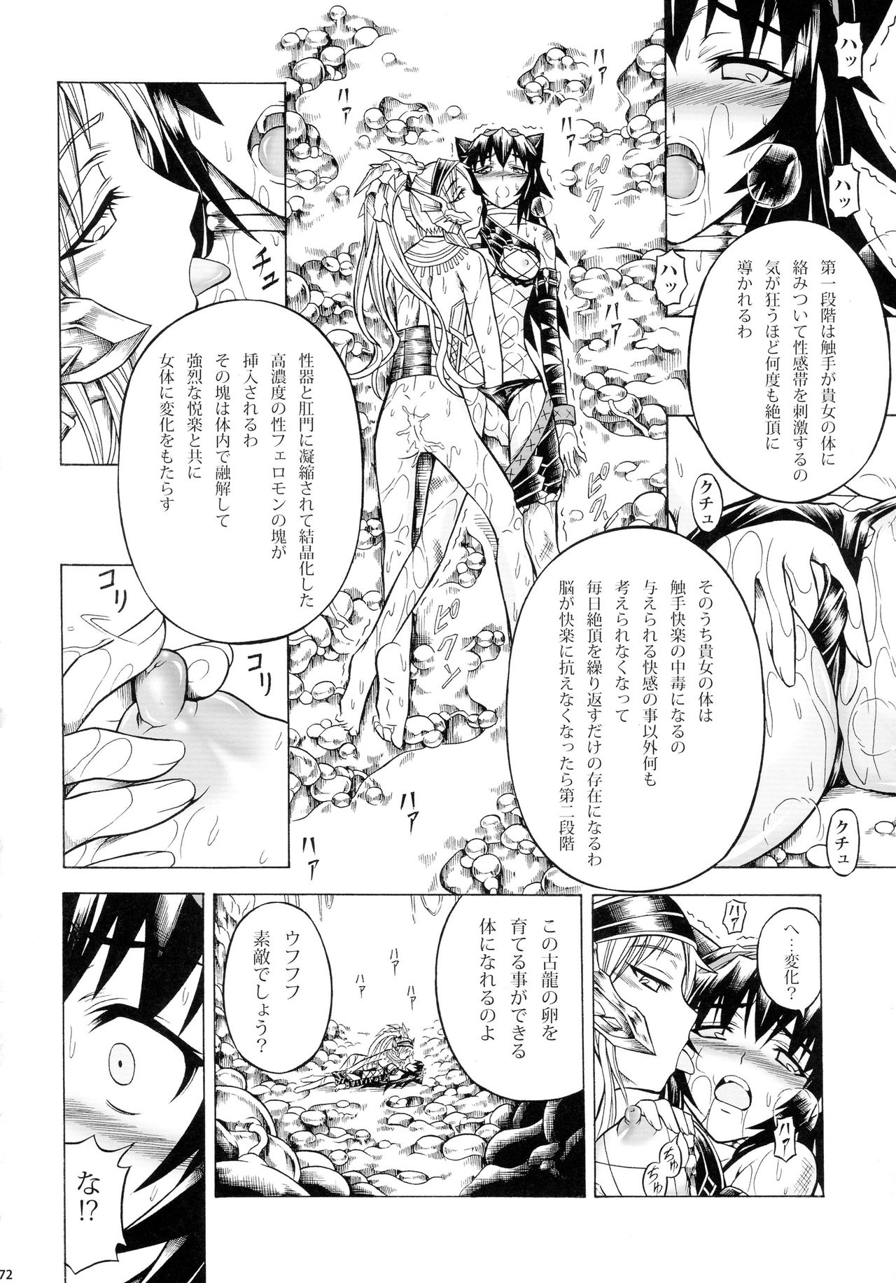 (C90) [Yokohama Junky (Makari Tohru)] Solo Hunter-tachi no Seitai (Monster Hunter) page 72 full