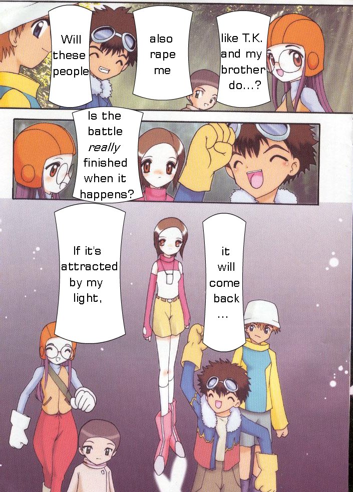 (C59) [Minors Escort (Kazasuzu)] Hikari-chan To Issho | What Kari Did Back Then (Digimon Adventure) [English] page 10 full