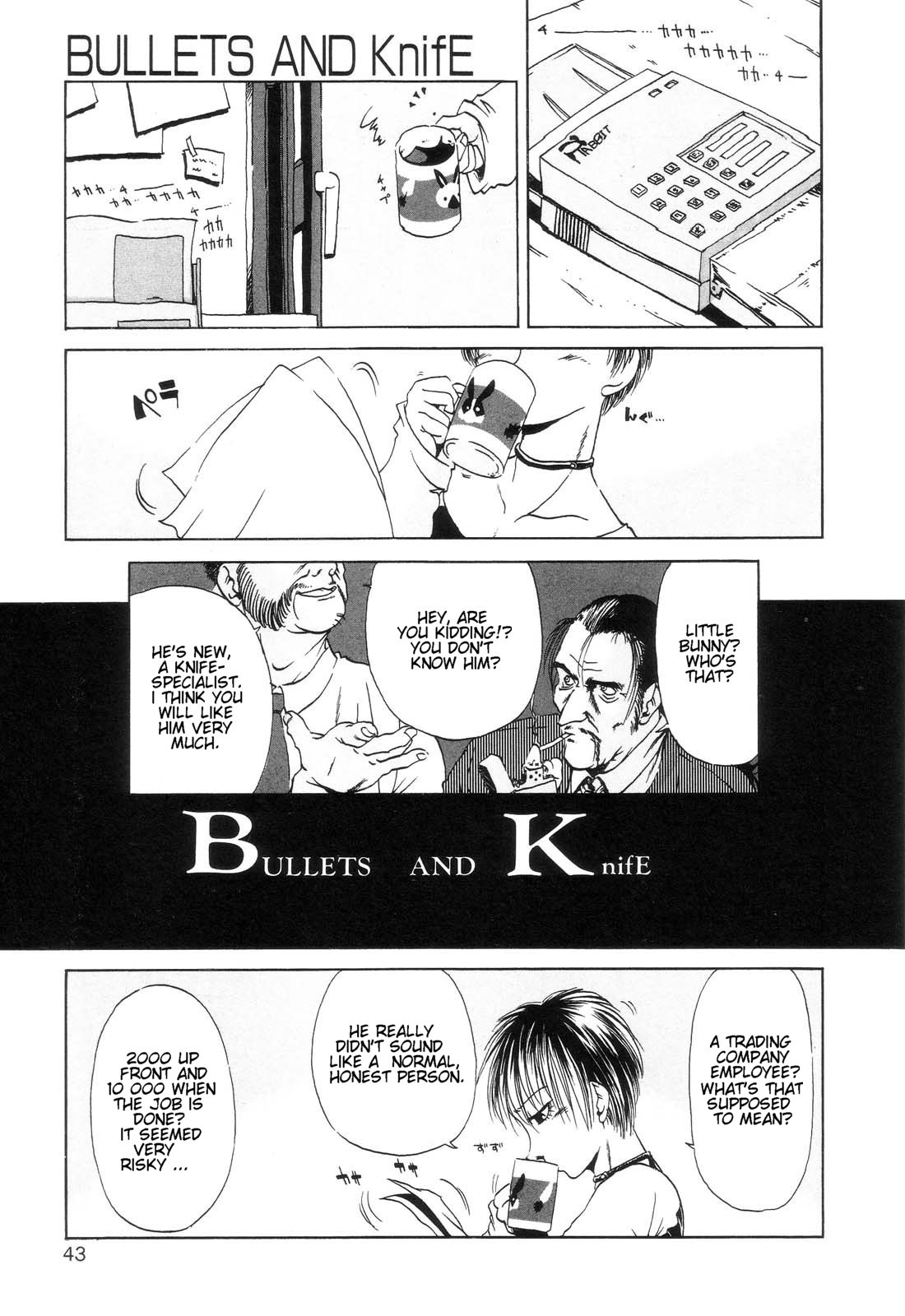 Akiba Oze - Bullets and Knife page 1 full