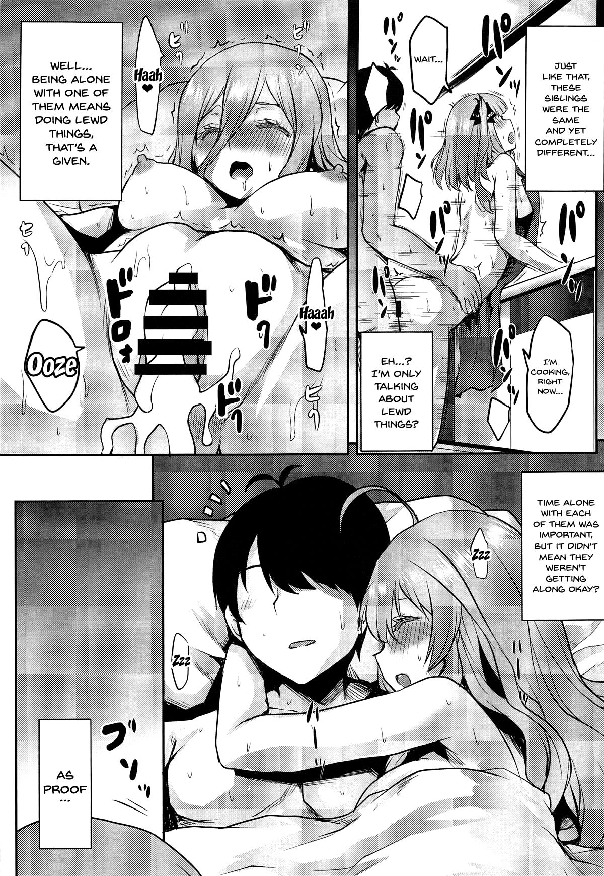 (COMIC1☆15) [Omodume (Kushikatsu Koumei)] Omodume BOX 46 (Gotoubun no Hanayome) [English] [Doujins.com] page 22 full