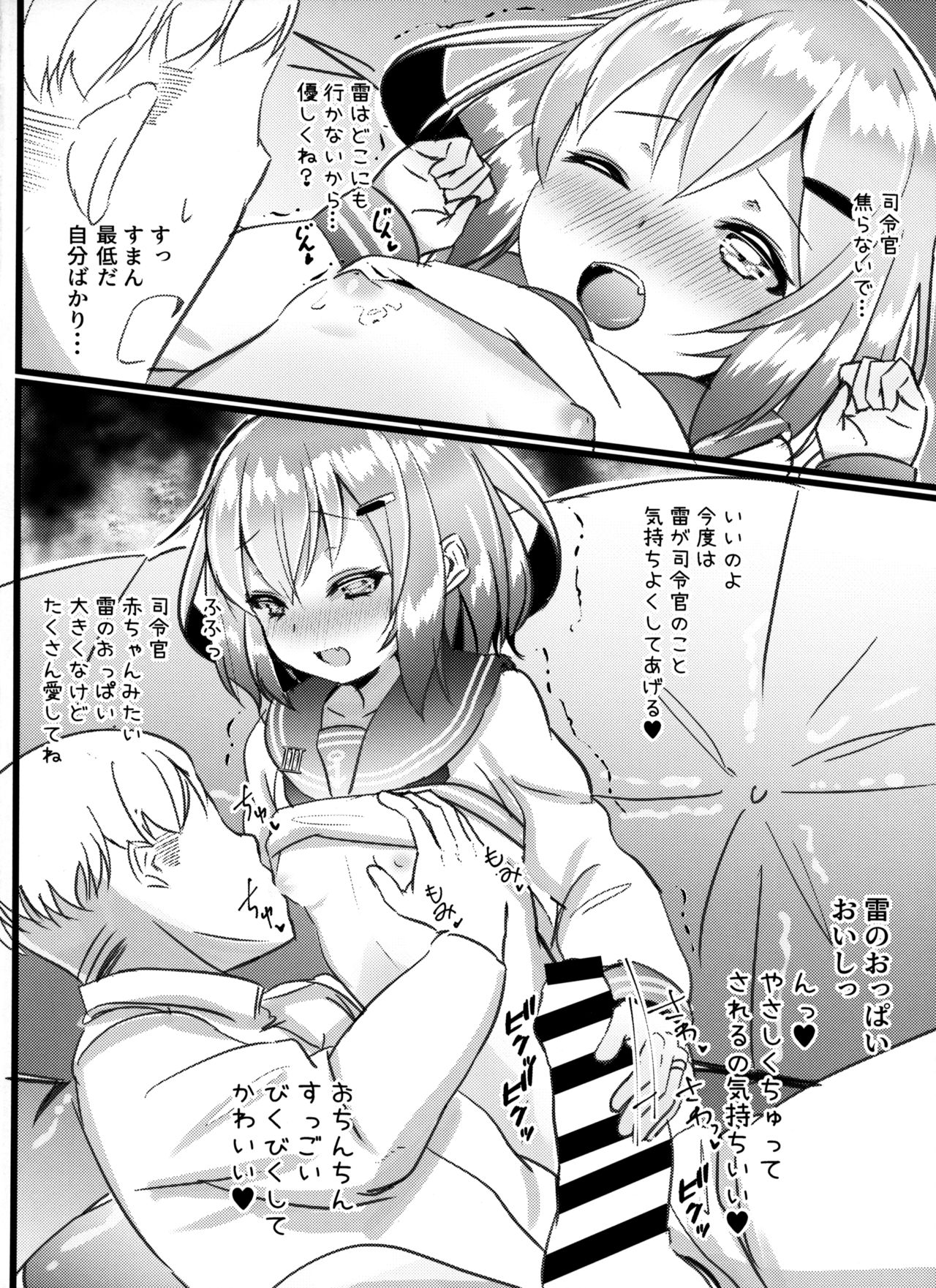 (C97) [Natukiya (Nanami Natuki)] JIko Kouteikan Hikui Teitoku o Torokasu Ikazuchi-chan Hon (Kantai Collection -KanColle-) page 9 full