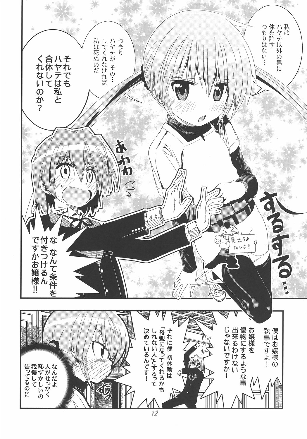 [Byousatsu Tanukidan (Saeki Tatsuya)] Saikai!? Shaa to Seira (Hayate no Gotoku!) page 11 full