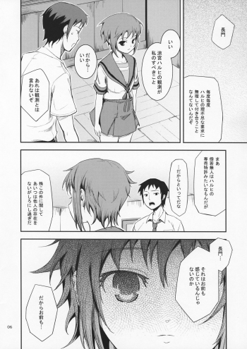 (C72) [Wechselhaft (Kima-gray)] Secret Eyes - She said ''So...'' (The Melancholy of Haruhi Suzumiya) - page 5