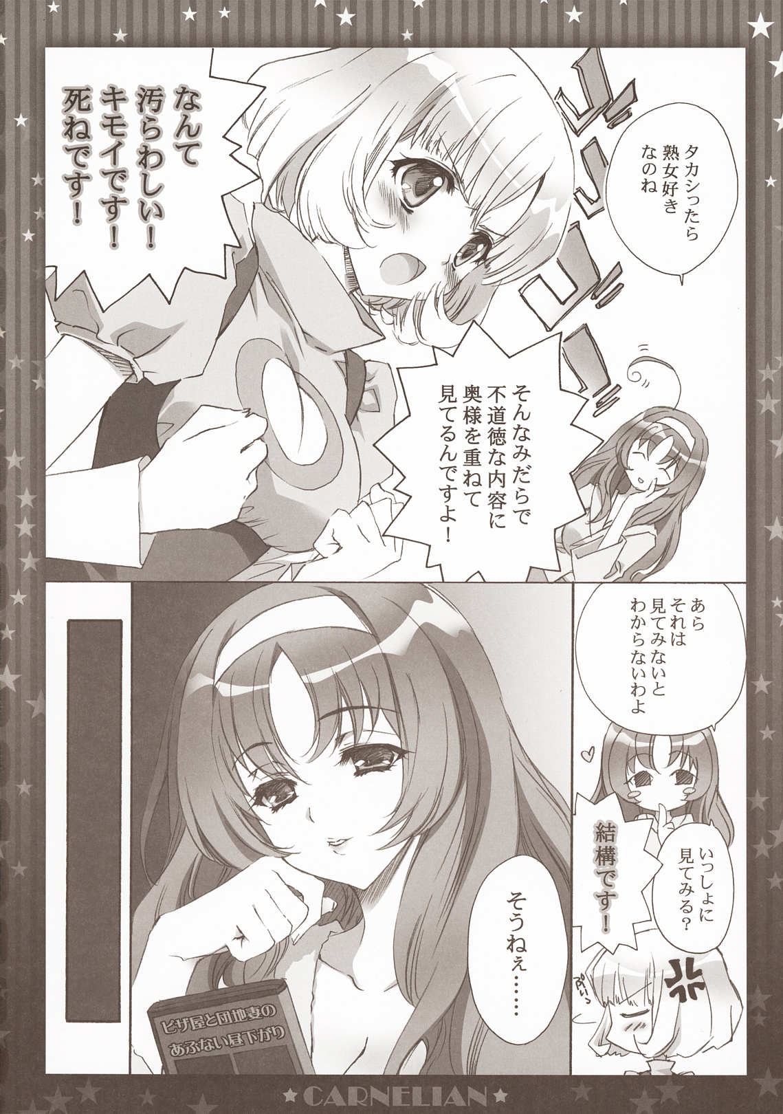 (COMIC1☆5) [CARNELIAN] Niiduma ga Maiban Hitori Kiri no Beddo de Kangaeru Koto (STAR DRIVER) page 5 full