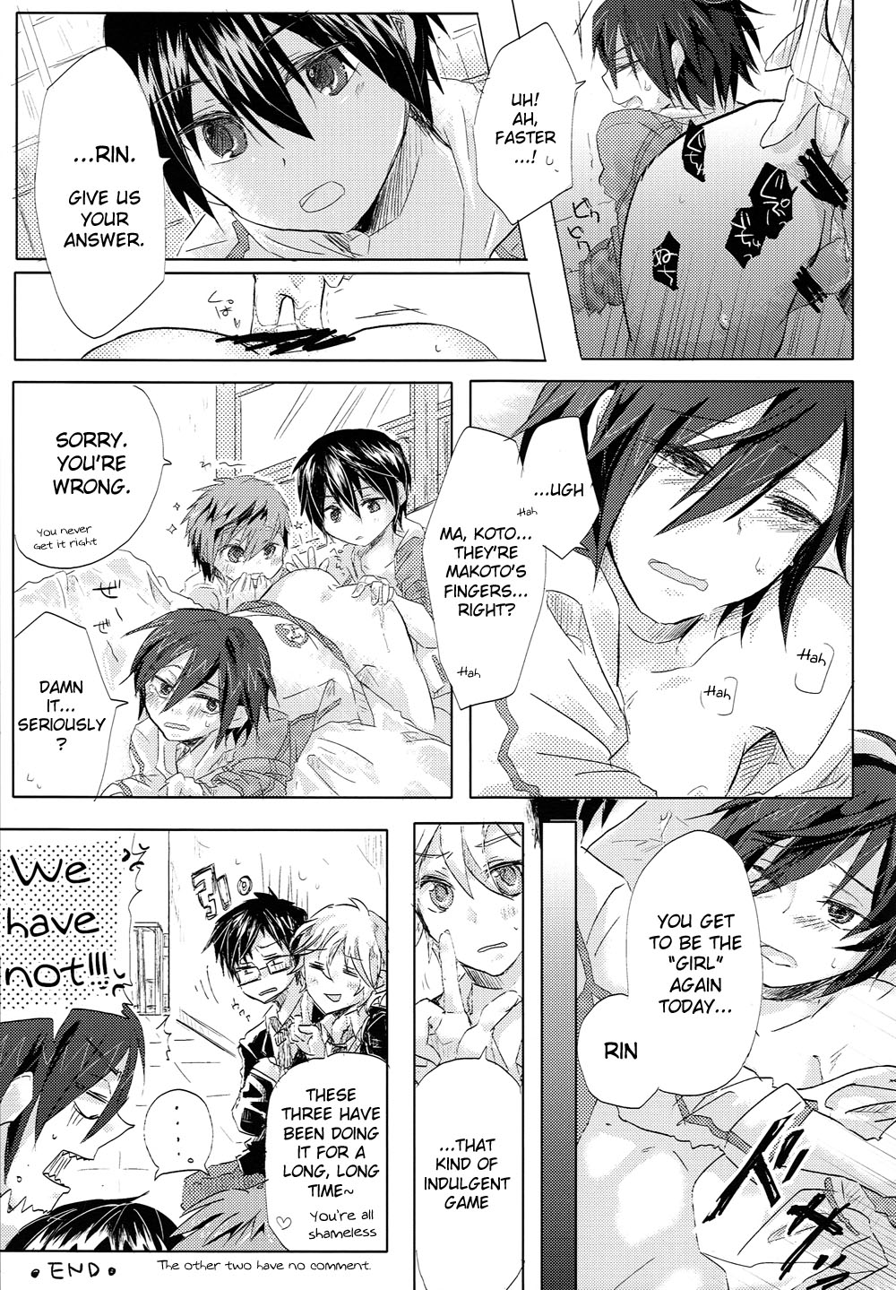 (Renai Jiyuugata! entry4) [American☆Rock (Kotarou)] Kodomo no Oasobi (Free!) [English] [Anonymous] page 32 full