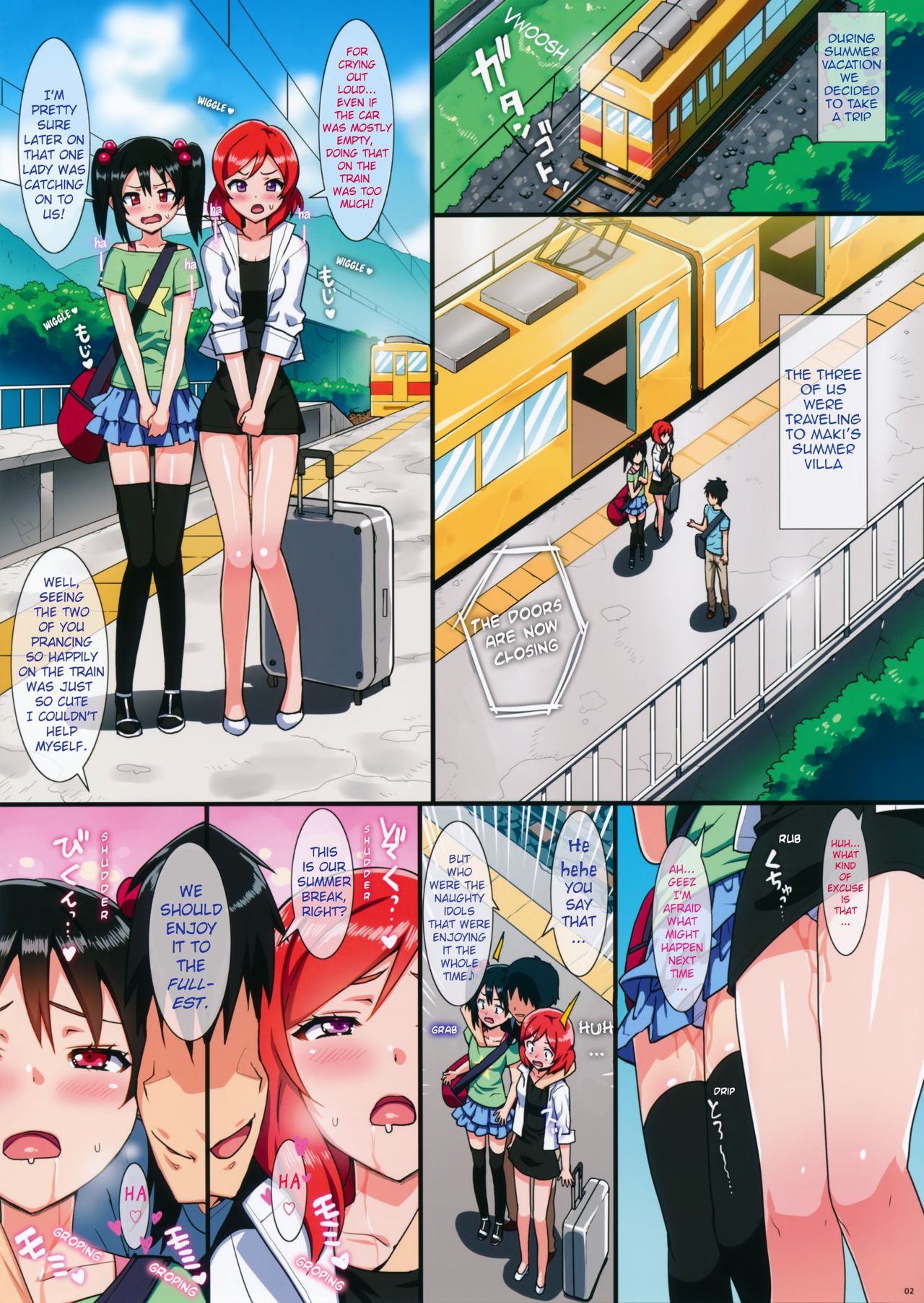 (C86) [Number2 (Takuji)] Niko to Maki no Natsuyasumi｜Niko and Maki's Summer Vacation (Love Live!) [English] [Belldandy100] [Decensored] page 2 full