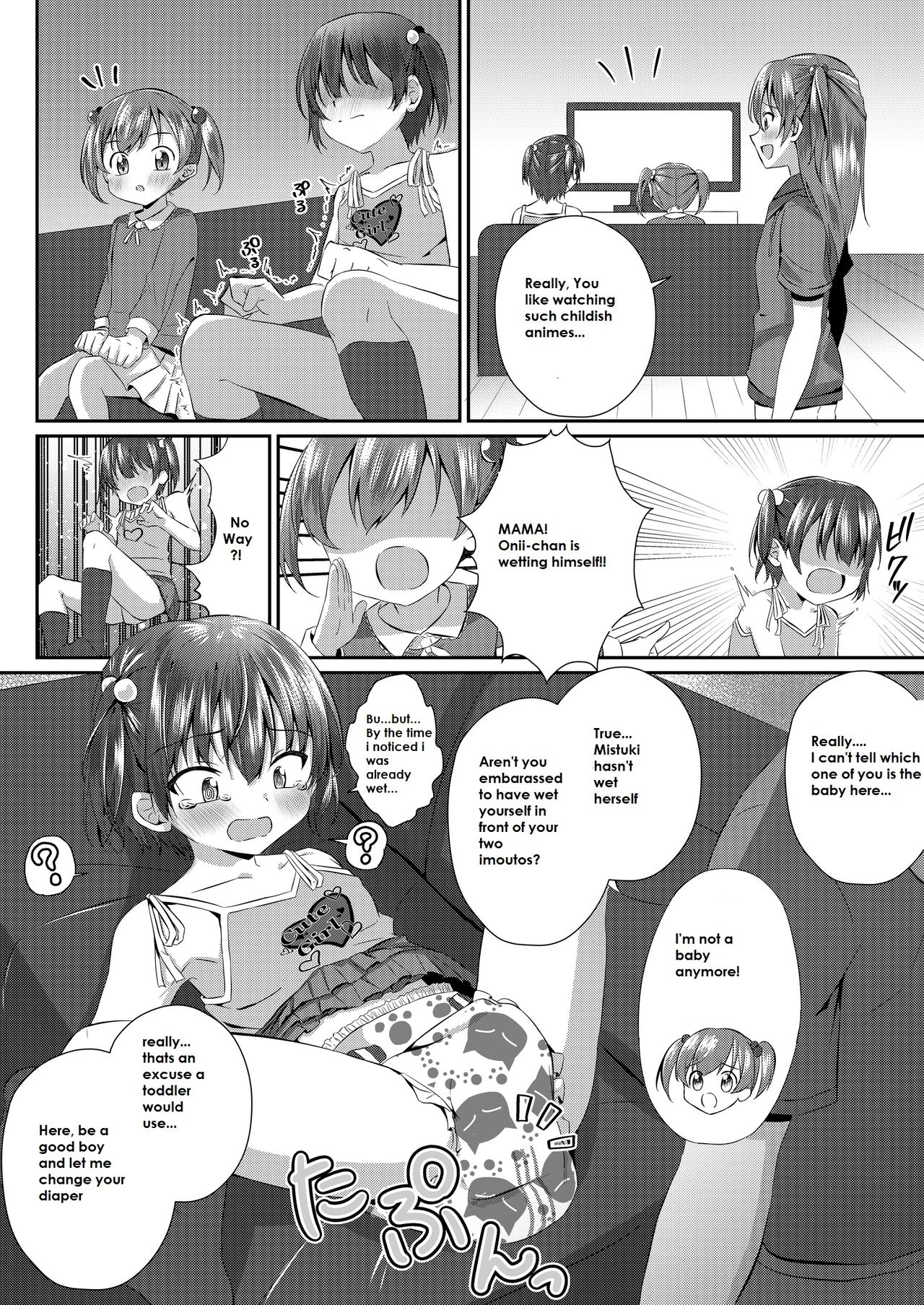 [Chijoku An] Onii-chan Omutsu Nuretenai? | Onii-chan, Is Your Diaper Wet? [English] page 7 full