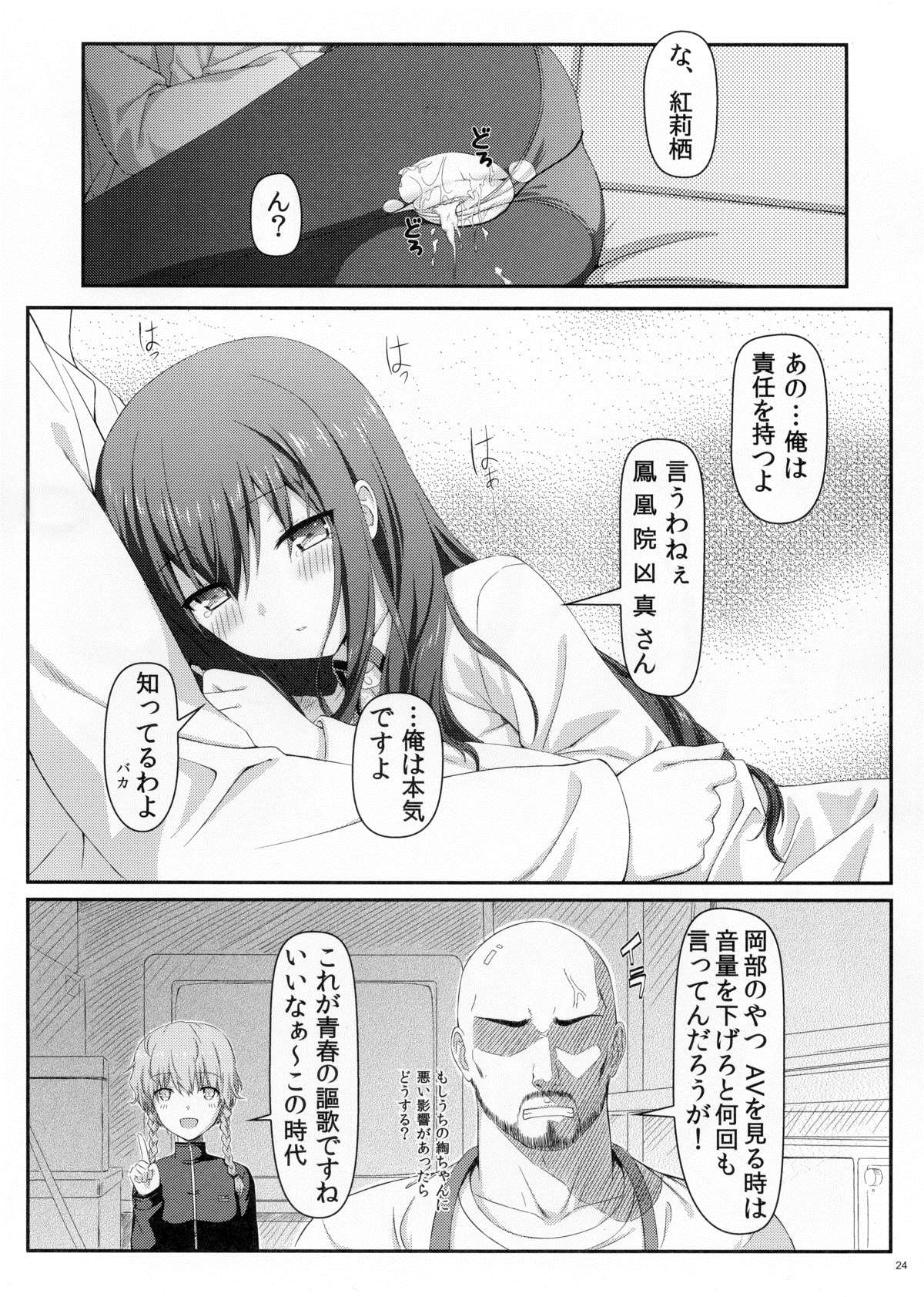 (C80) [Shadow Sorceress Communication Protocol (Hiten Onee-ryuu)] Tengoku e no Bullet Train (Steins;Gate) page 23 full