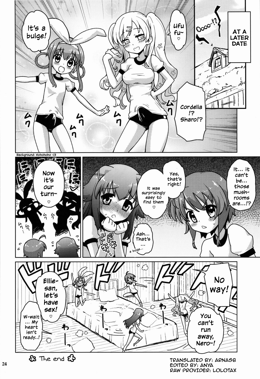 (C82) [totoMAX (Teri Terio)] Kinoko Mukumuku Hanabatake | Bulging Mushrooms Flower Garden (Tantei Opera Milky Holmes) [English] page 23 full