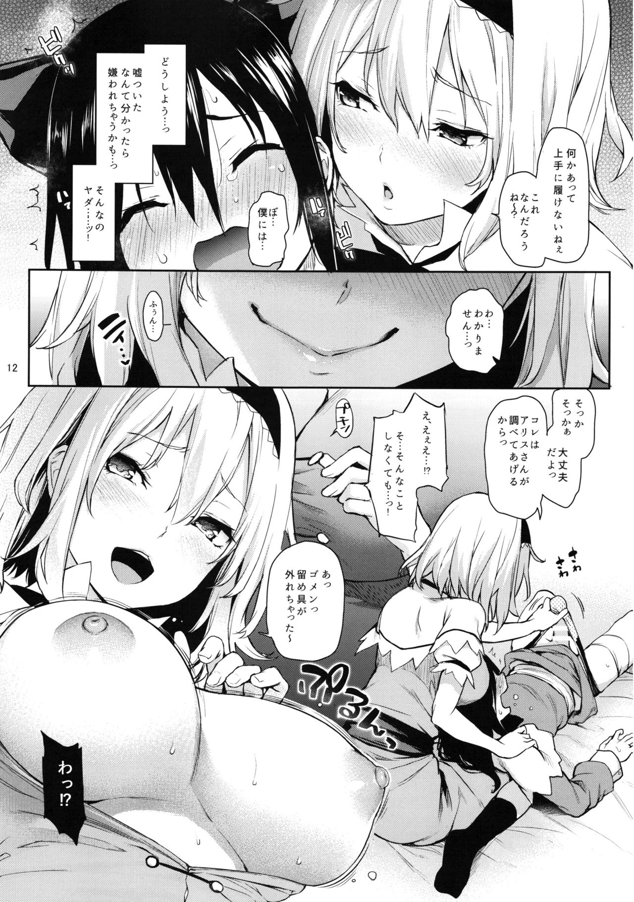 (C91) [Anmitsuyomogitei (Michiking)] Karakai Jouzu no Alice-san! + Kaijou Gentei Paper (Touhou Project) page 12 full