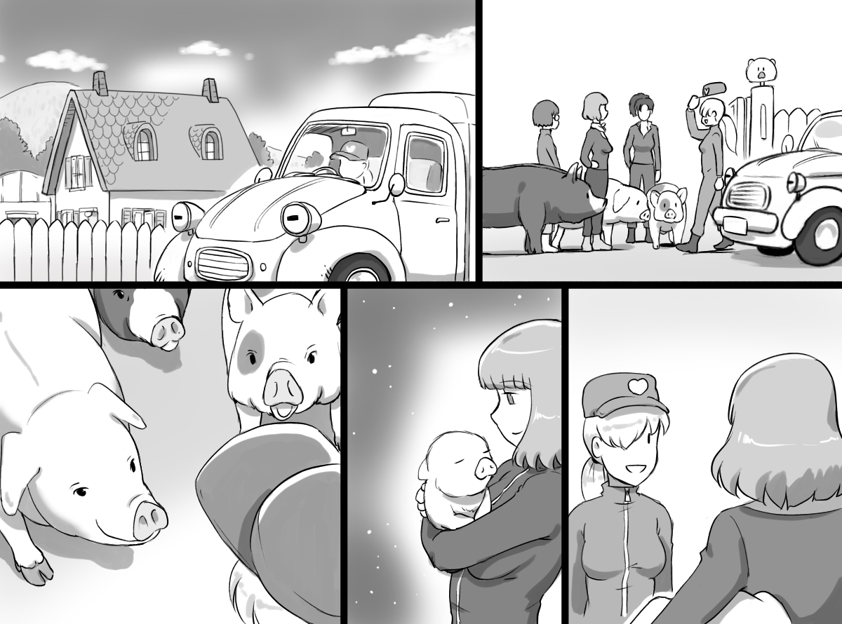 [pink-noise (Mizuiro Megane)] Doubutsu Noujou - 3-biki no Kobuta-chan Hen [Chinese] [靴下汉化组] page 38 full