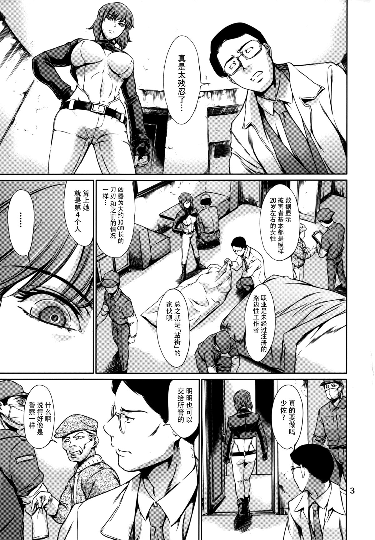 (C88) [Mesu Gorilla. (Tuna Empire)] DERENUKI 2 (Ghost In The Shell) [Chinese] [脸肿汉化组] page 3 full